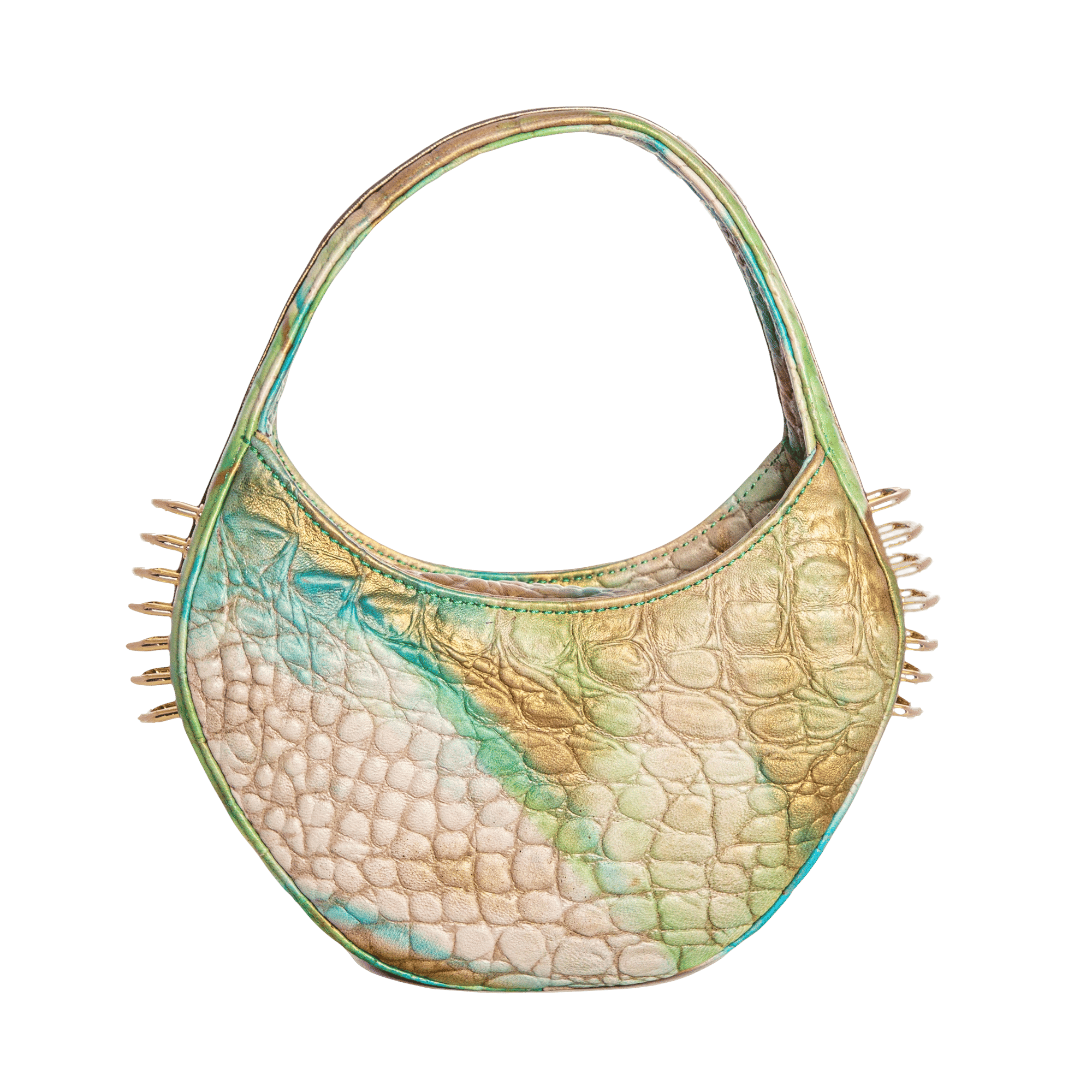 Jari'aa - Turquoise - Half Moon Bag made by ALIEL