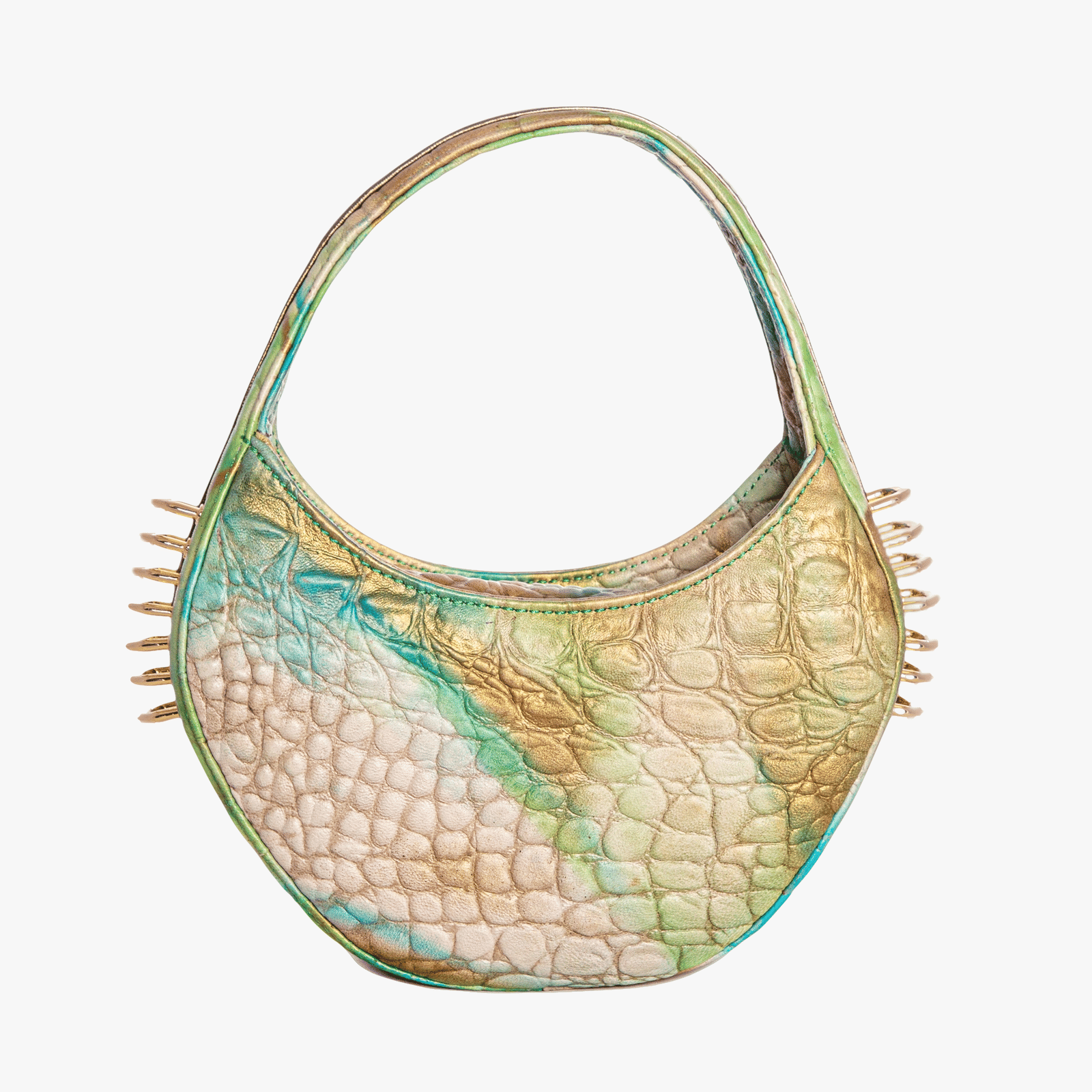 Jari'aa - Turquoise - Half Moon Bag made by ALIEL