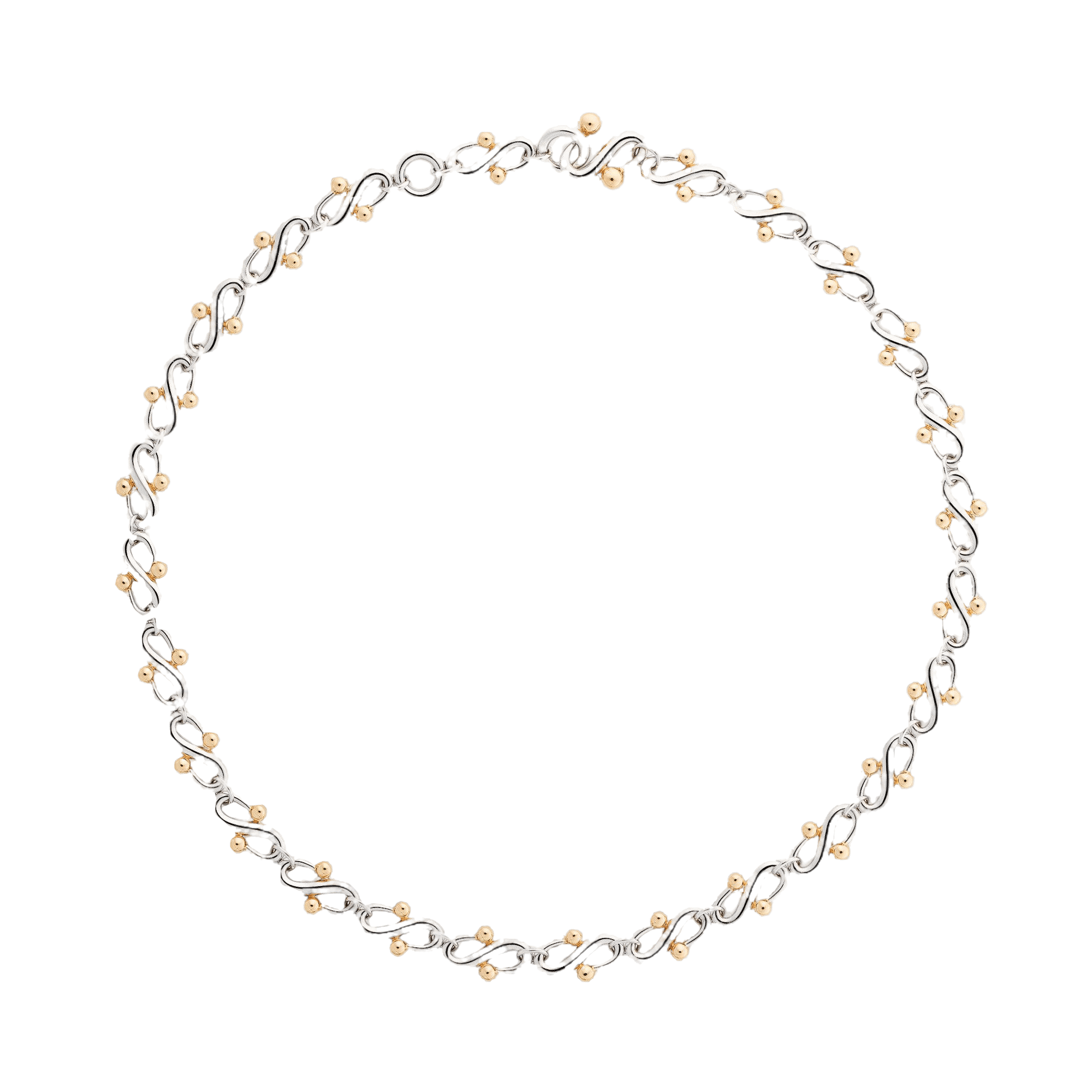 FALCAT NECKLACE - RHODIUM & VERMEIL made by ENNUI