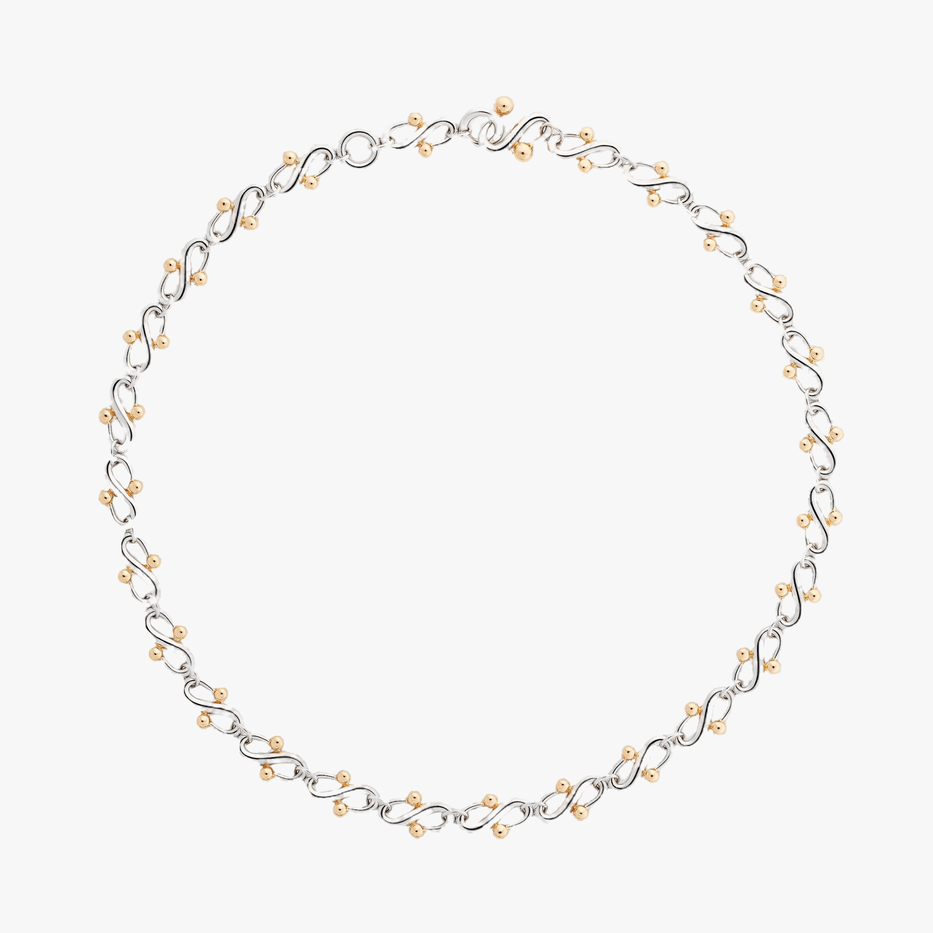 FALCAT NECKLACE - RHODIUM & VERMEIL made by ENNUI