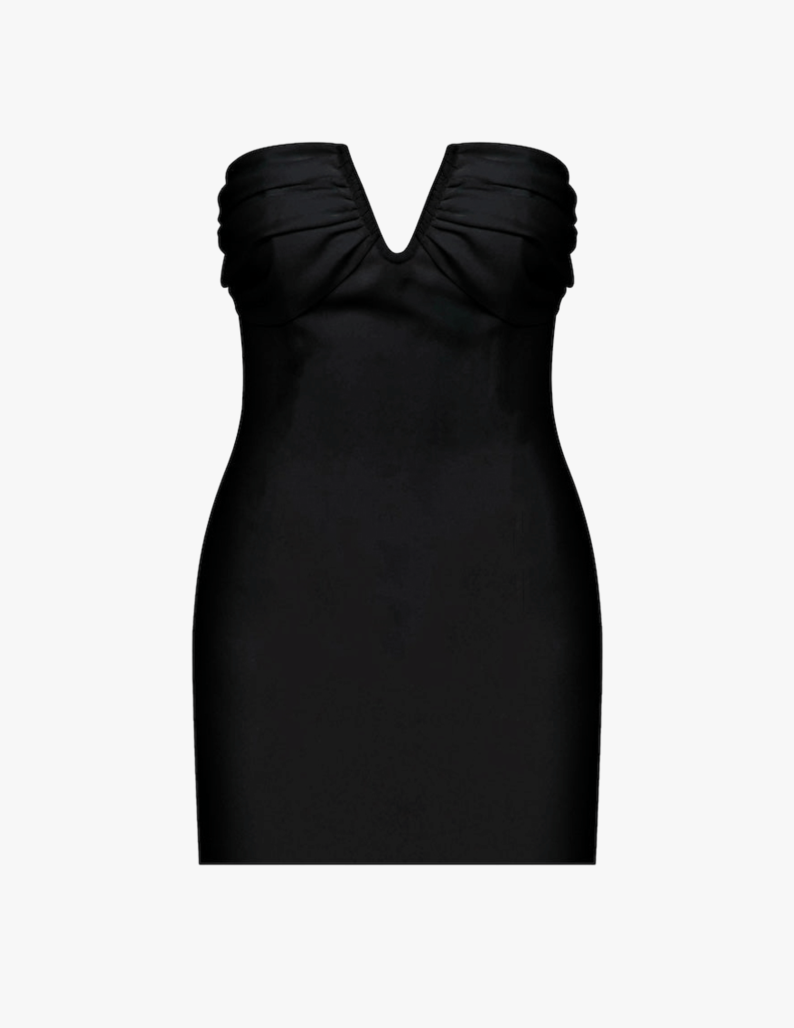 Miora Crepe Mini Dress in Black made by Nazli Ceren