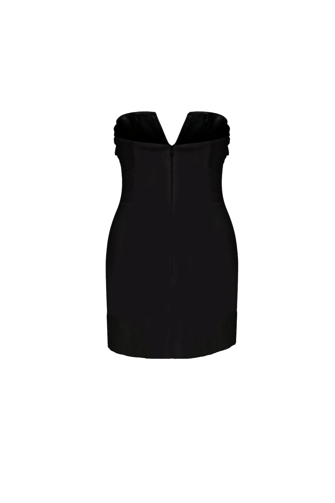 Miora Crepe Mini Dress in Black made by Nazli Ceren