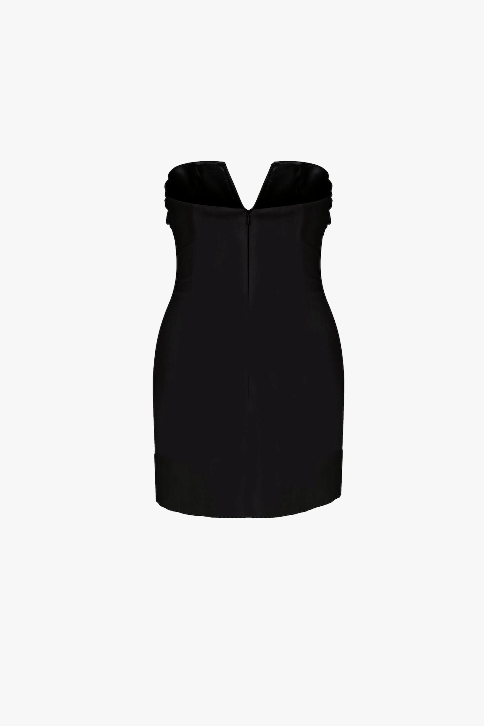 Miora Crepe Mini Dress in Black made by Nazli Ceren