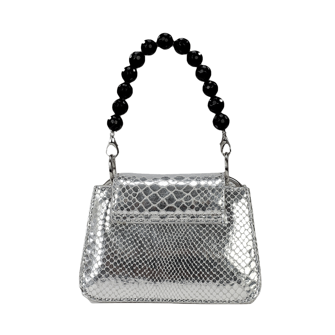 Horra - Metallic Silver - Mini Bag made by ALIEL