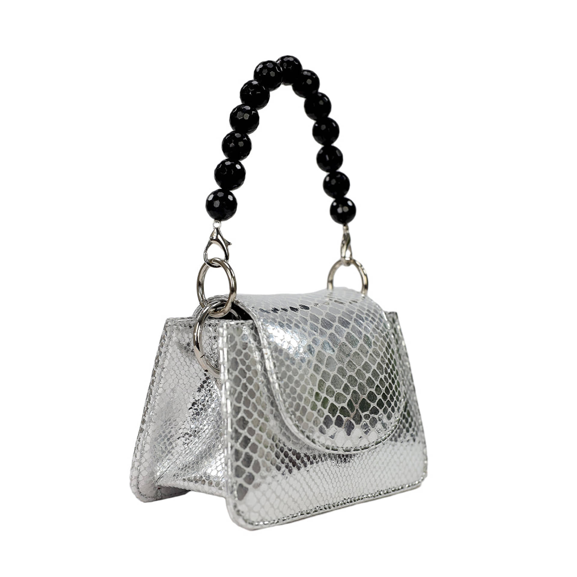 Horra - Metallic Silver - Mini Bag made by ALIEL