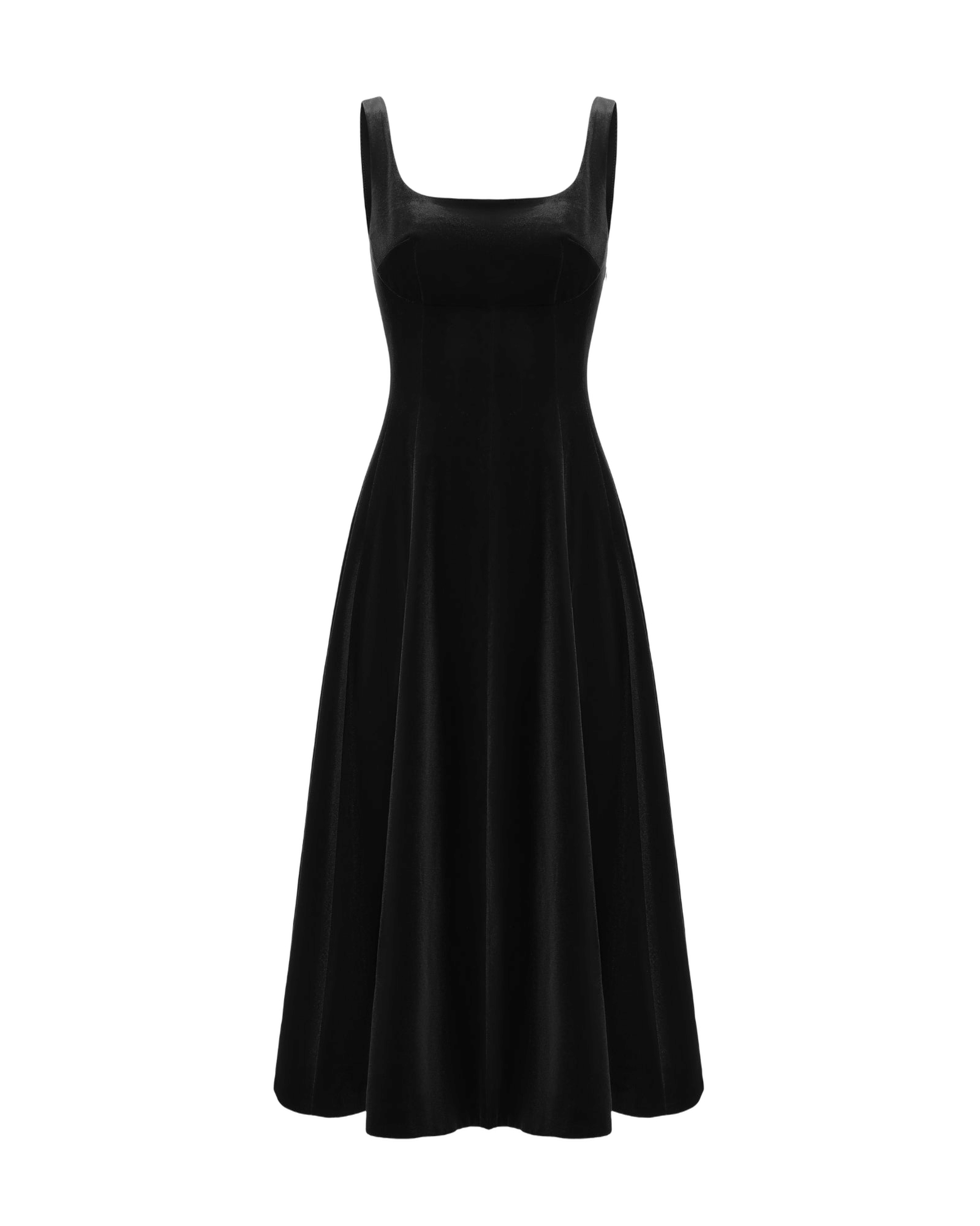 Eleanora Velvet Maxi Dress (Black) made by Nana Jacqueline