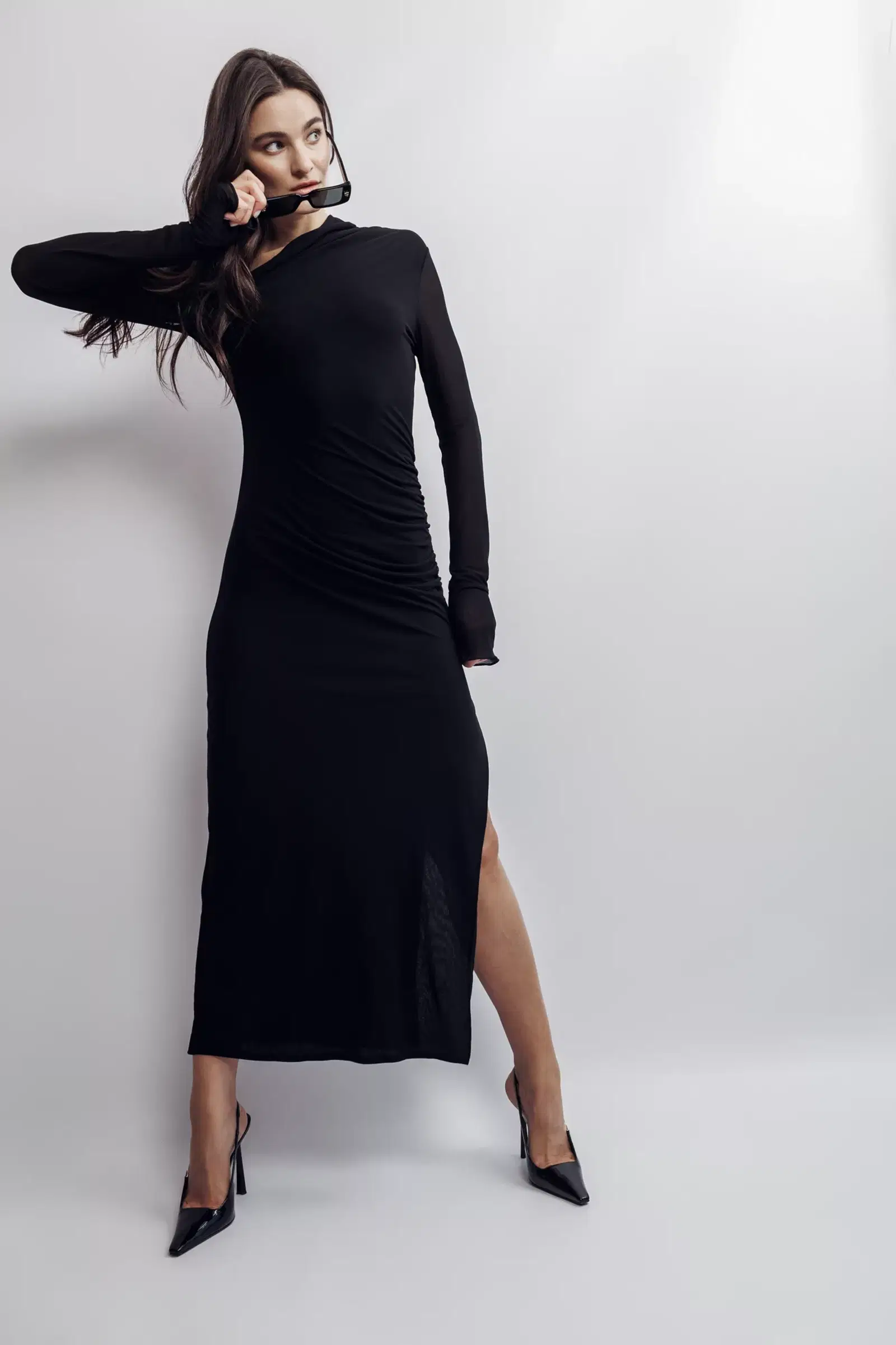 Nadia Draped Jersey Dress made by Aureliana