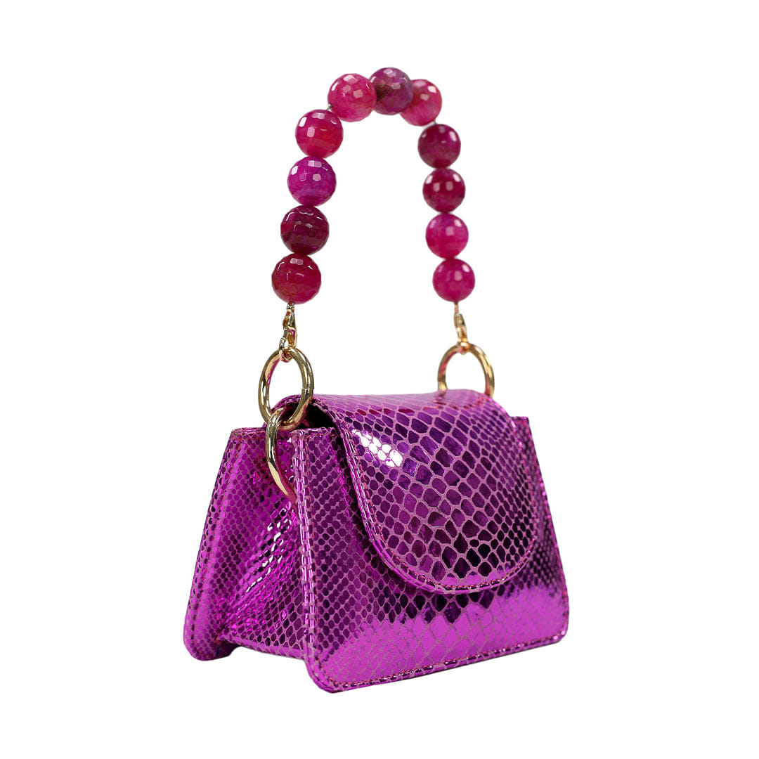 Horra - Metallic Fuschia - Mini Bag made by ALIEL