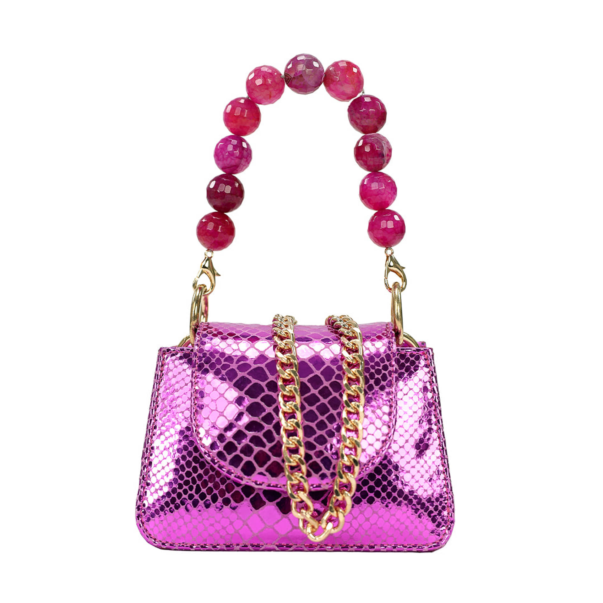 Horra - Metallic Fuschia - Mini Bag made by ALIEL