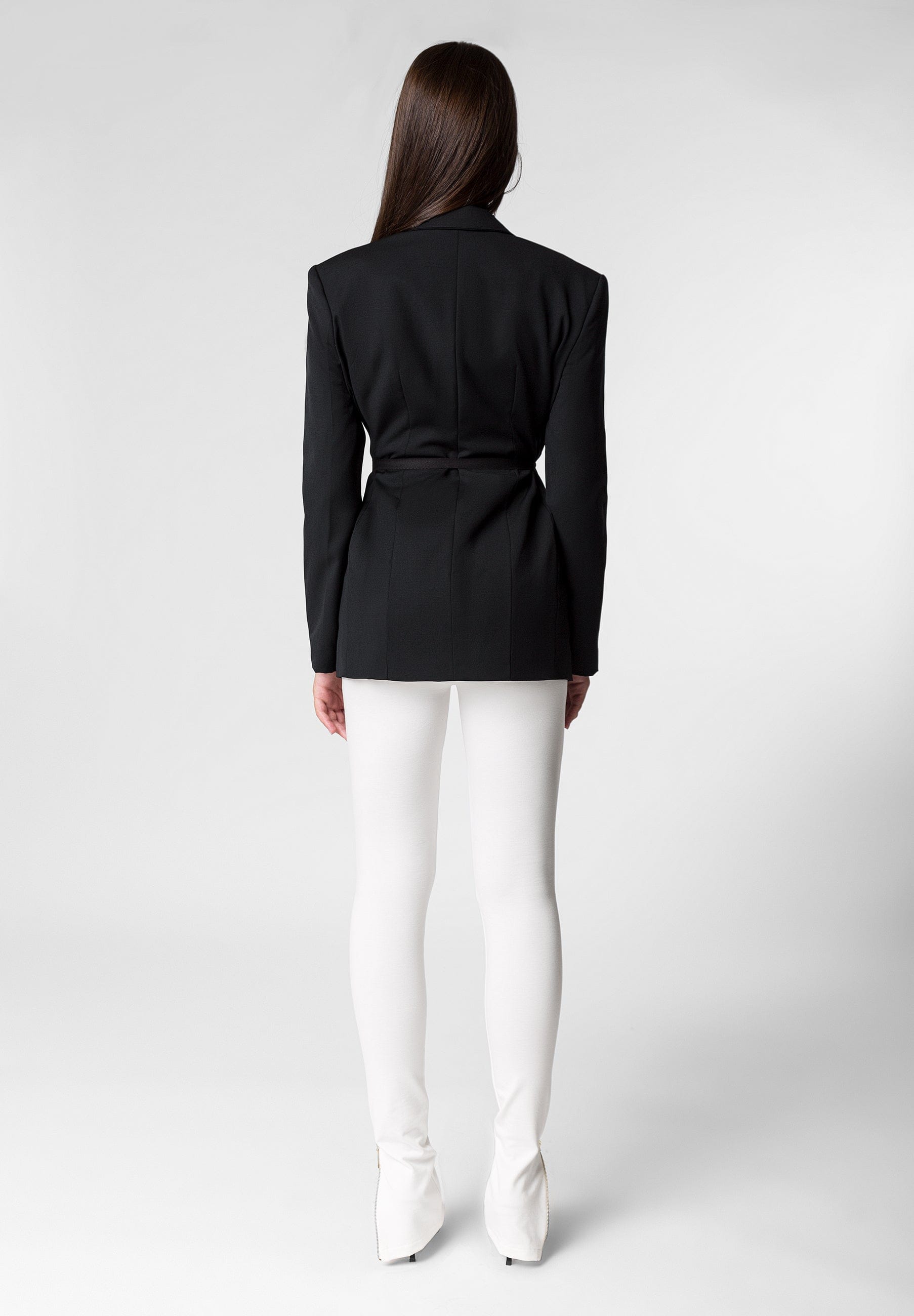 HARKOV black wool blazer in Black made by DIVALO