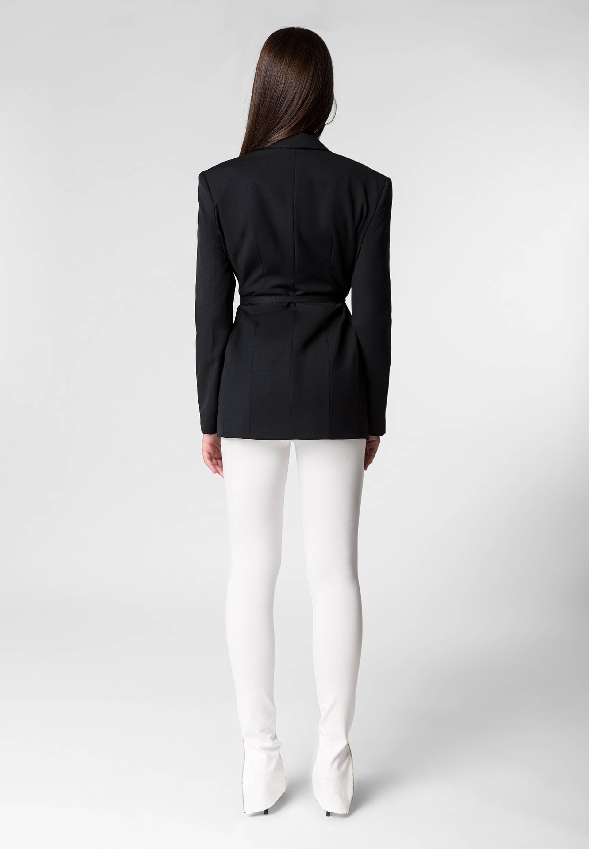 HARKOV black wool blazer in Black made by DIVALO