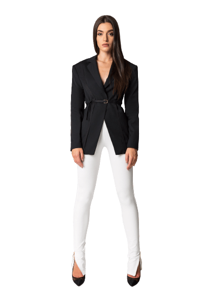 HARKOV black wool blazer made by DIVALO