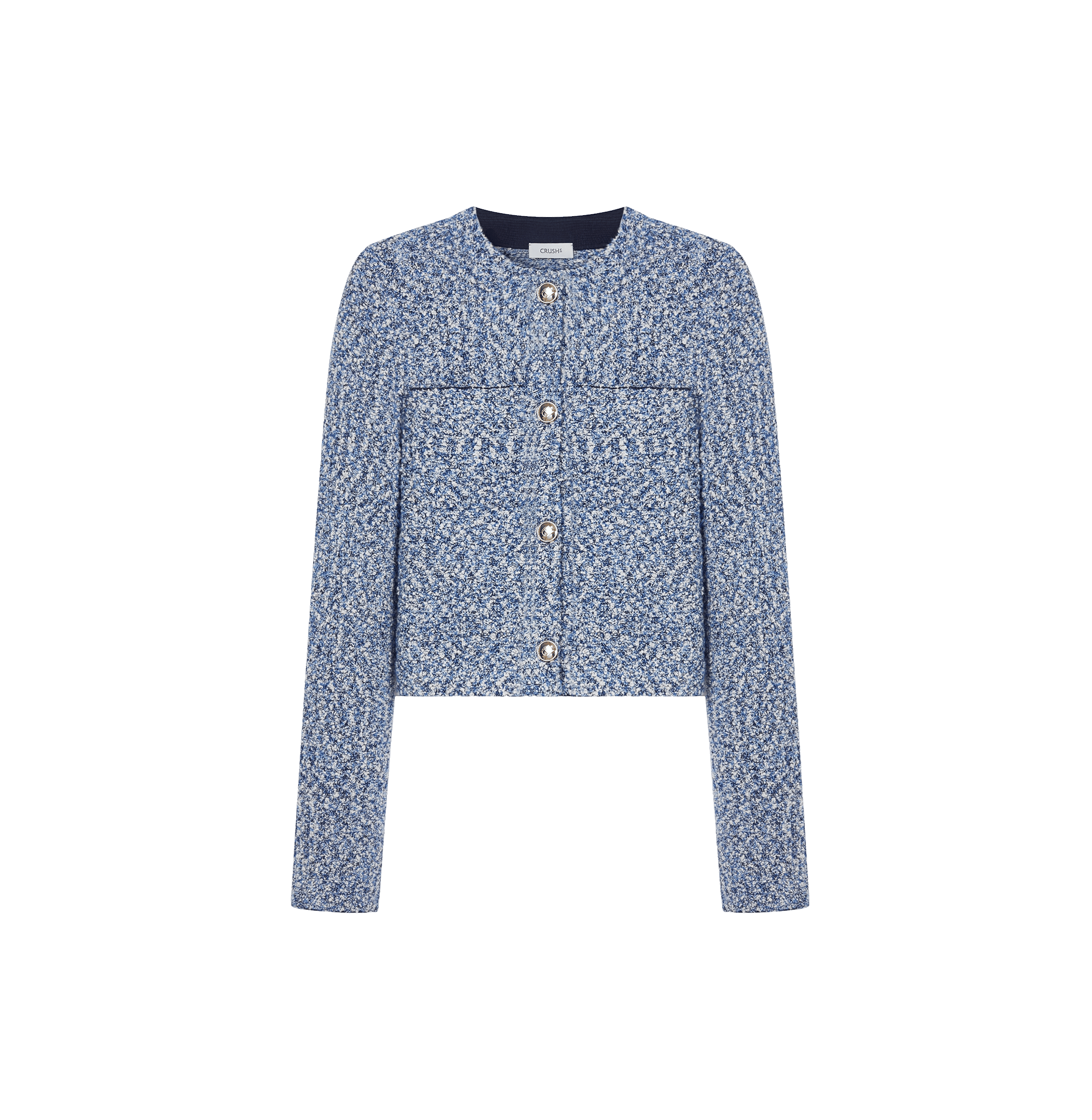 BOUCLÉ JACKET WITH POCKETS made by CRUSH Collection