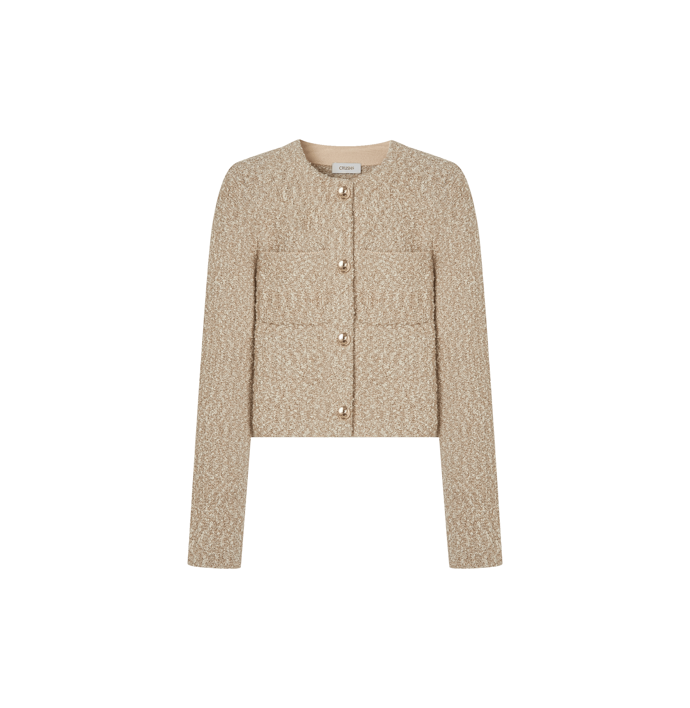 BOUCLÉ JACKET WITH POCKETS made by CRUSH Collection