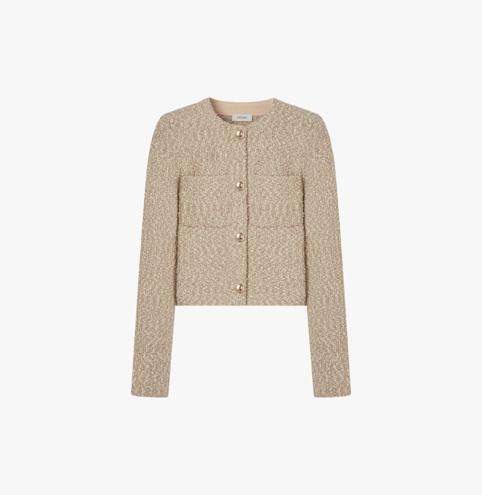 BOUCLÉ JACKET WITH POCKETS made by CRUSH Collection