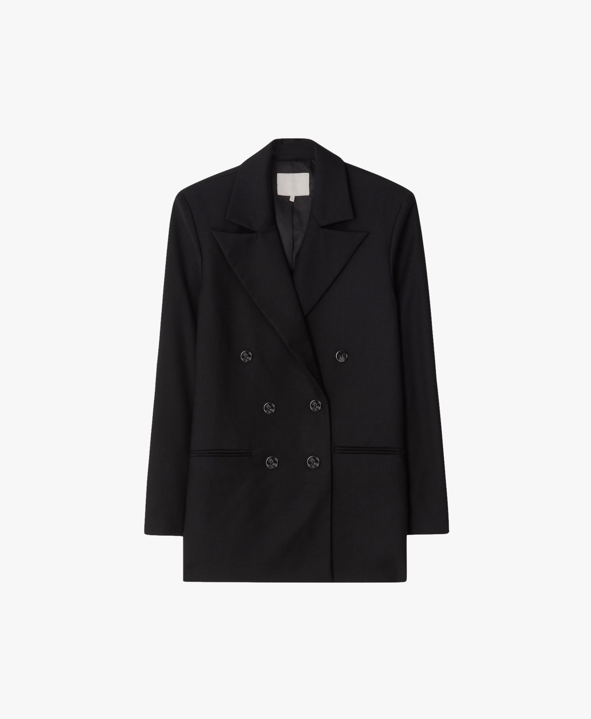 Hannah Wool Blazer in Black made by AÉRYNE