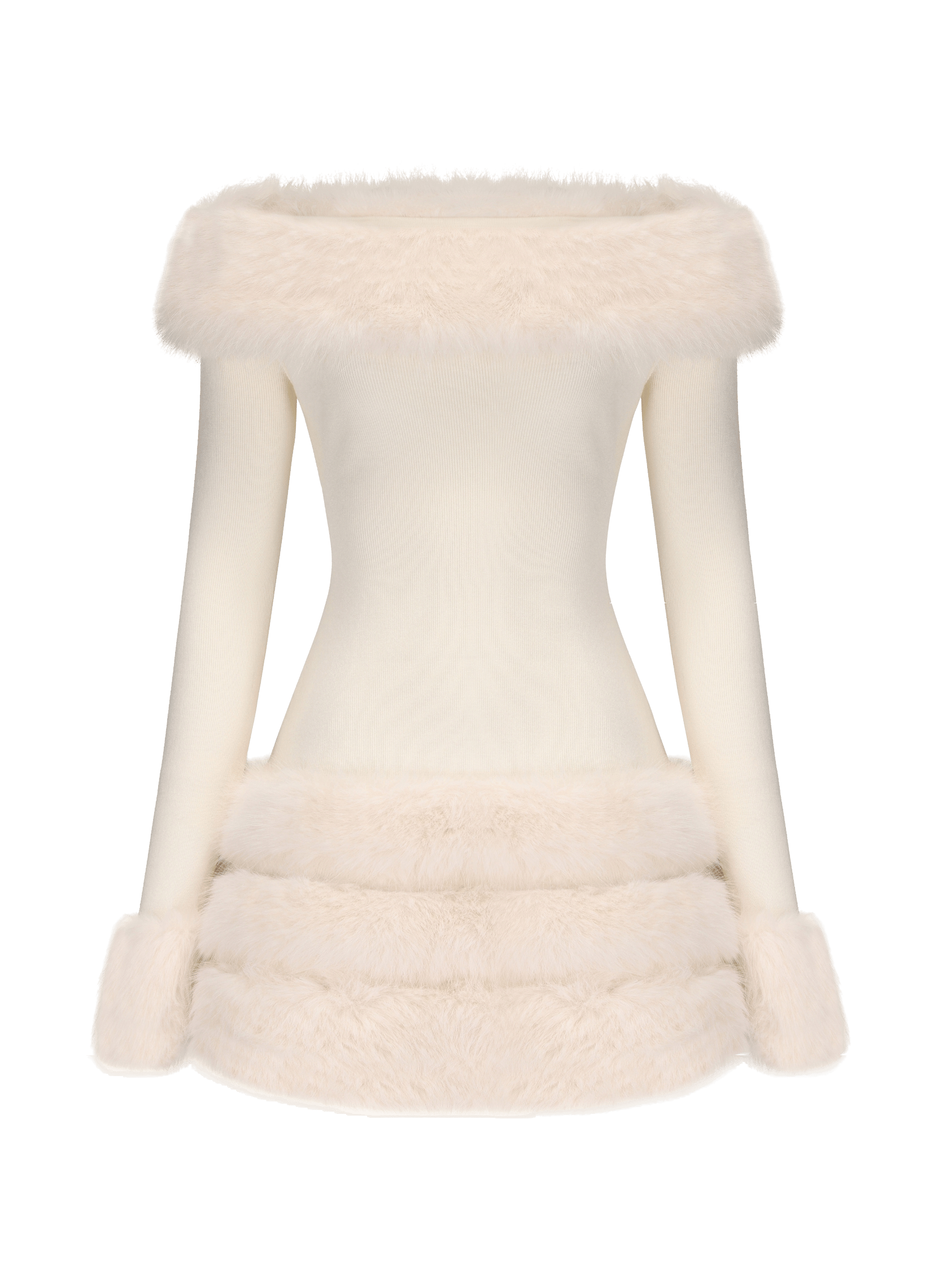 Mila Fur Dress made by Nana Jacqueline