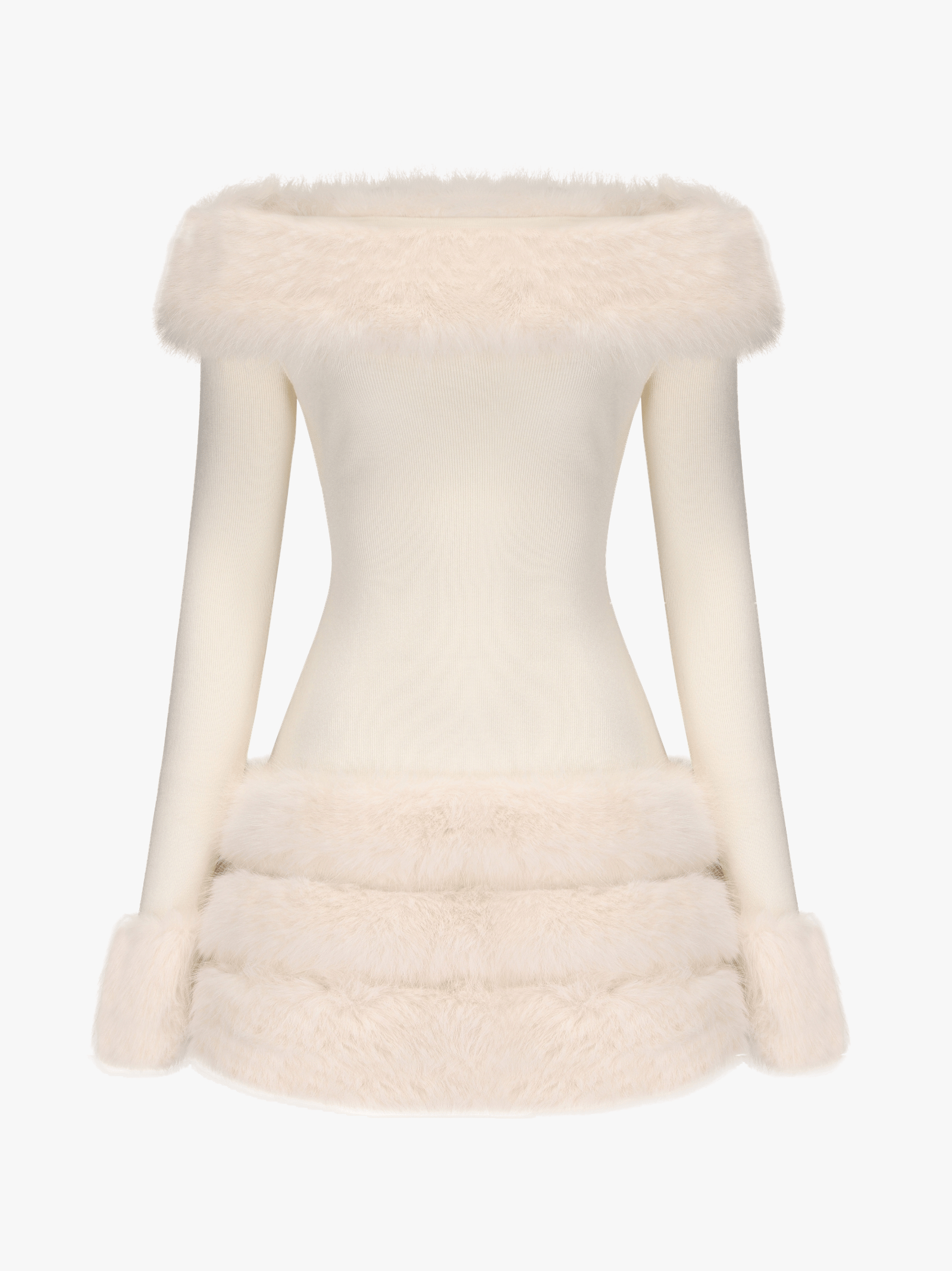 Mila Fur Dress made by Nana Jacqueline