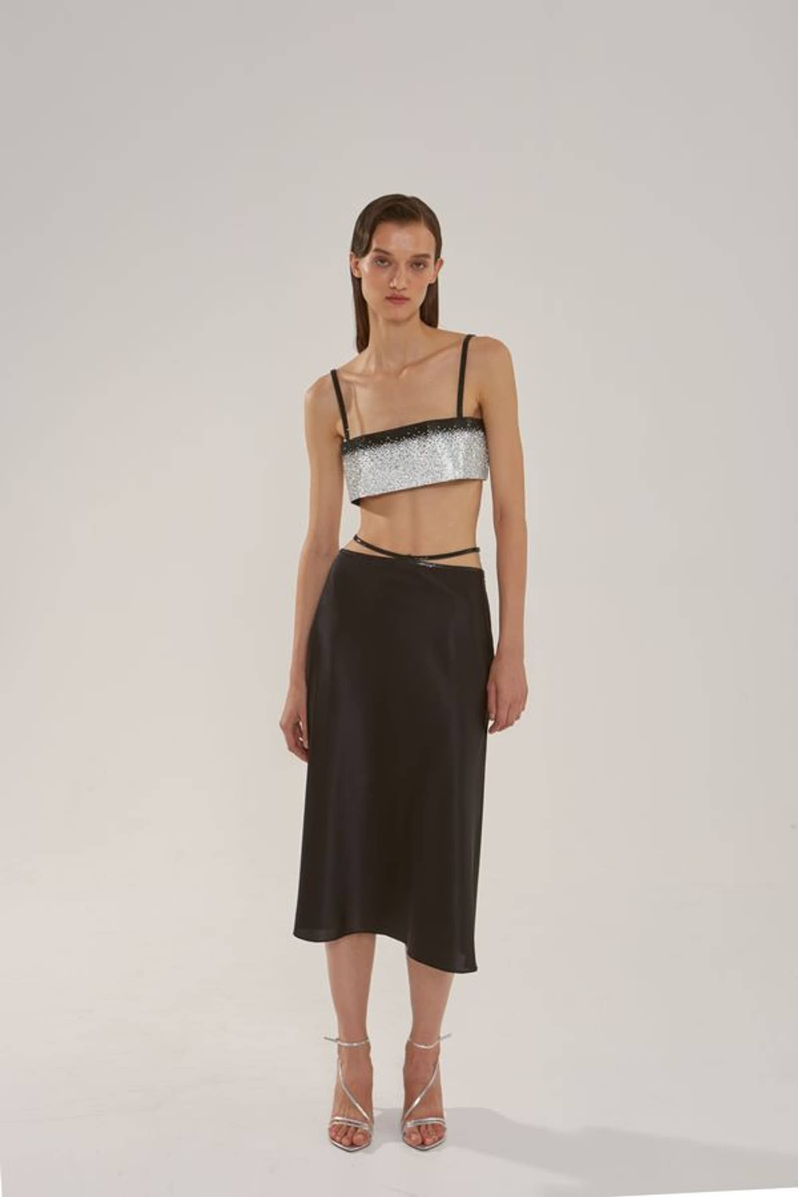 Silk Skirt Midi made by NUÉ