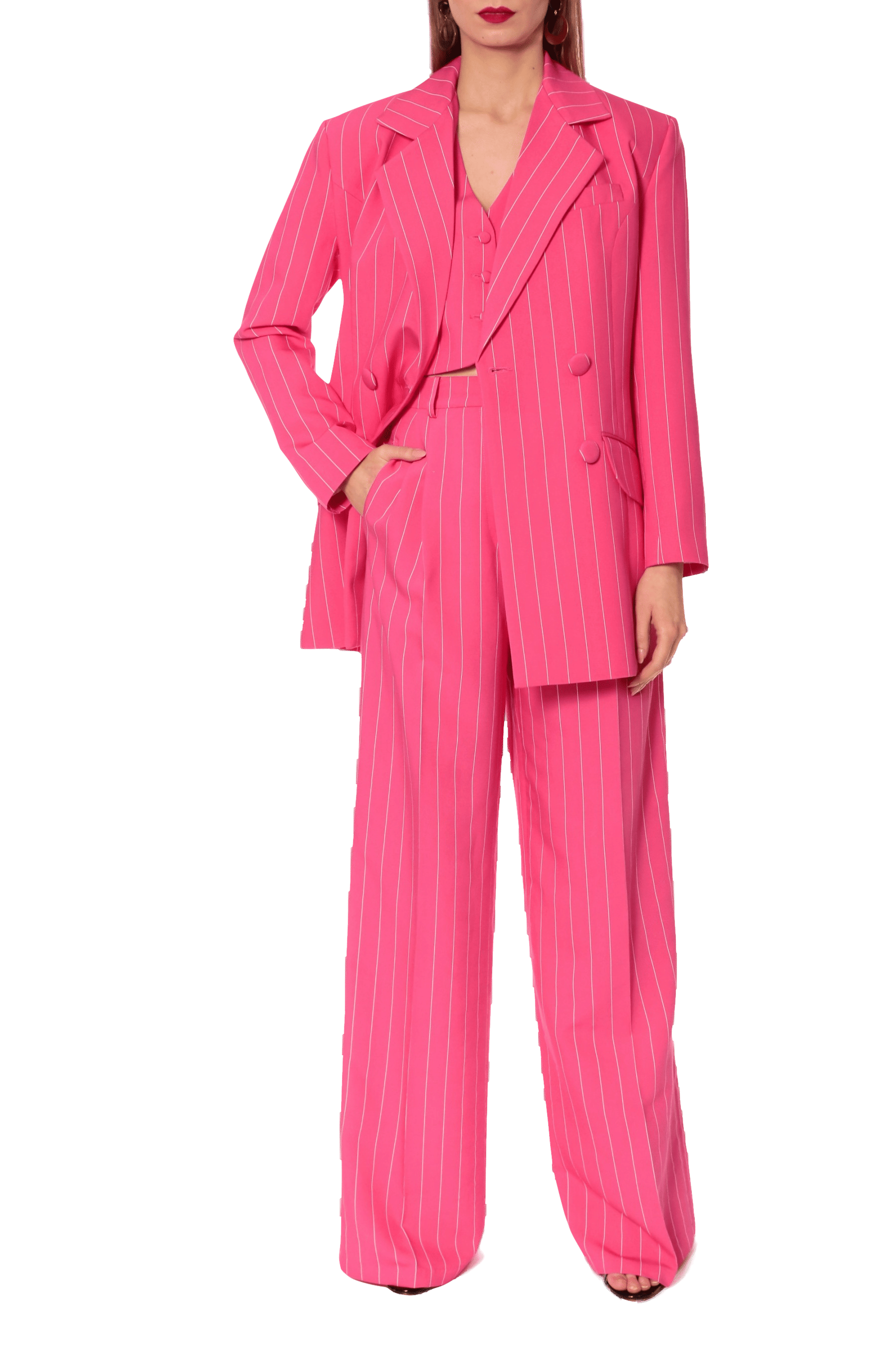Blazer Tiffany Hot Pink in Pink made by HALEWSKI