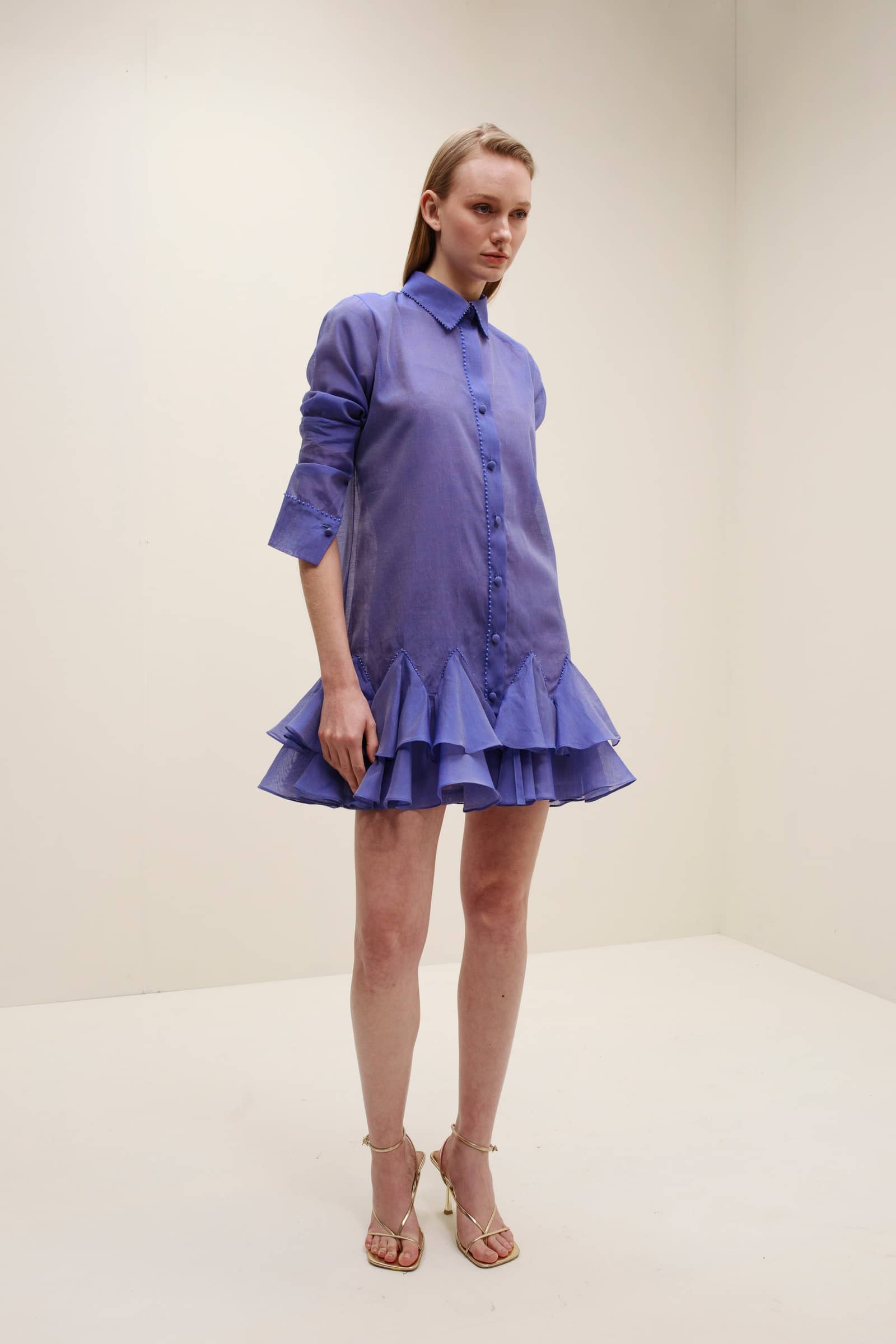 Baccio Cotton Mini Dress made by Francesca Miranda