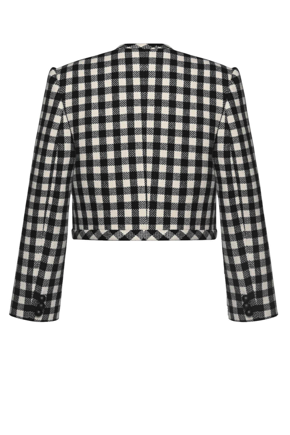 CHECKED DOUBLE-BREASTED JACKET made by KEBURIA