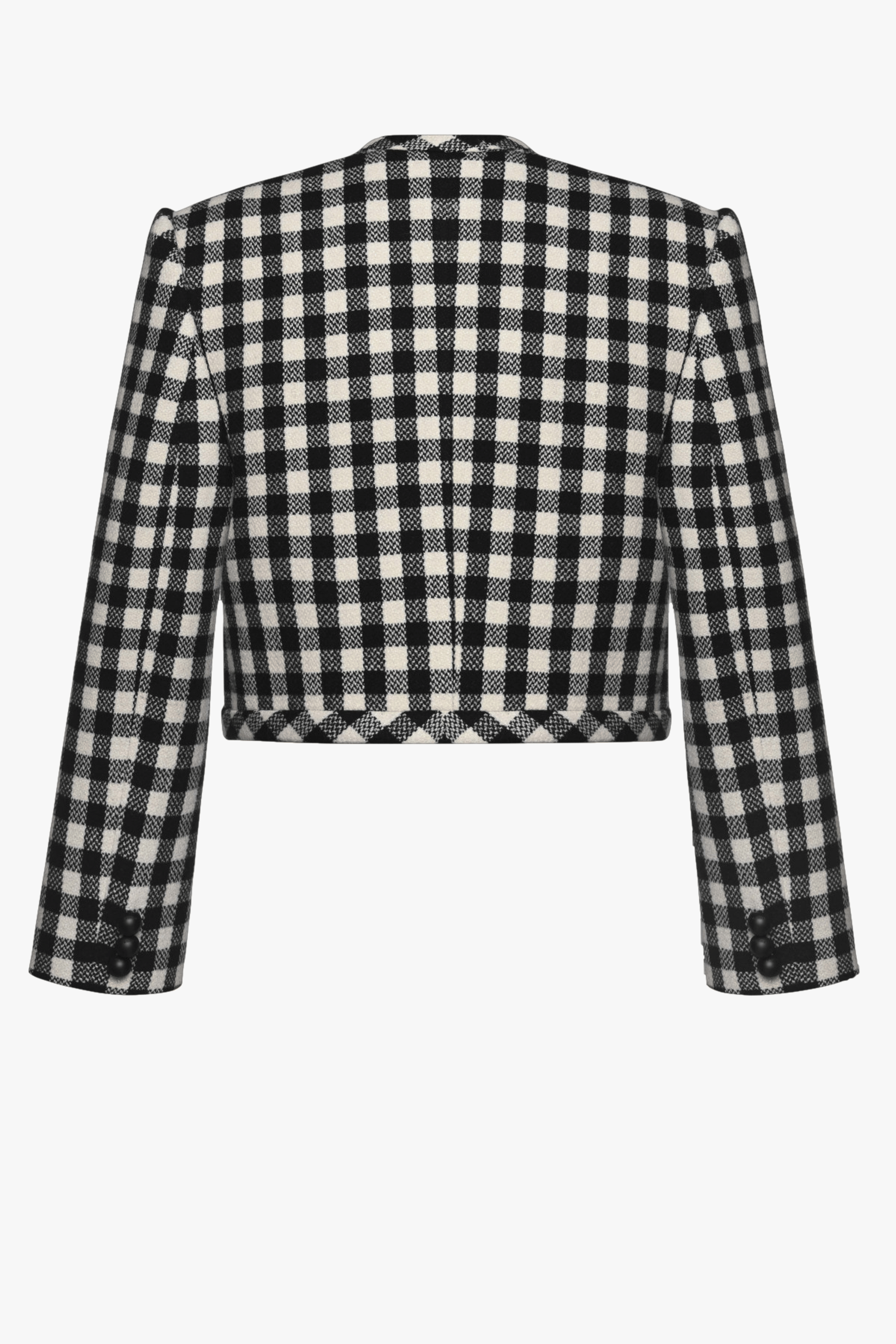 CHECKED DOUBLE-BREASTED JACKET made by KEBURIA