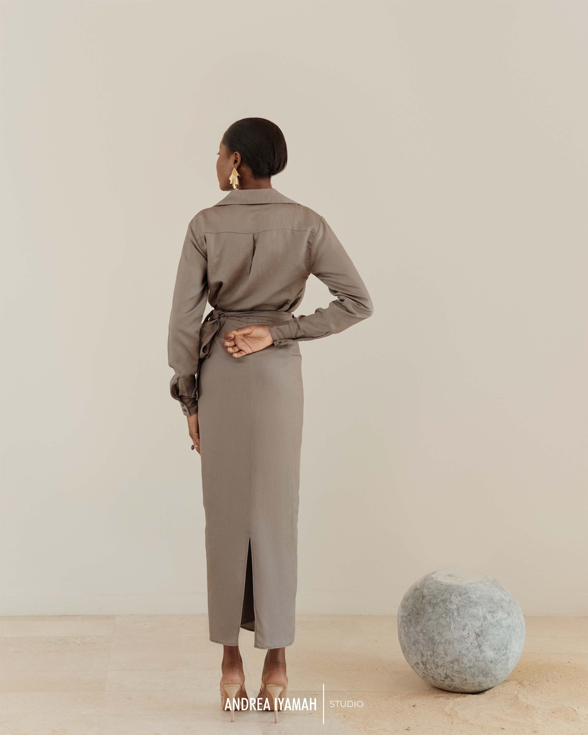 EKA LONG SLEEVE SHIRT made by Andrea Iyamah