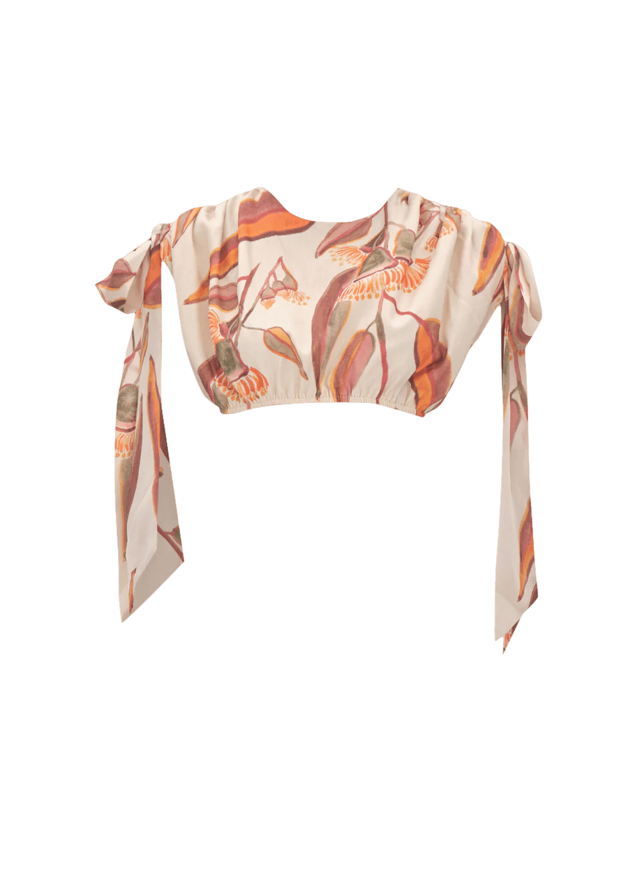 HALIMA EUCALYPTUS CROPPED TOP made by Andrea Iyamah