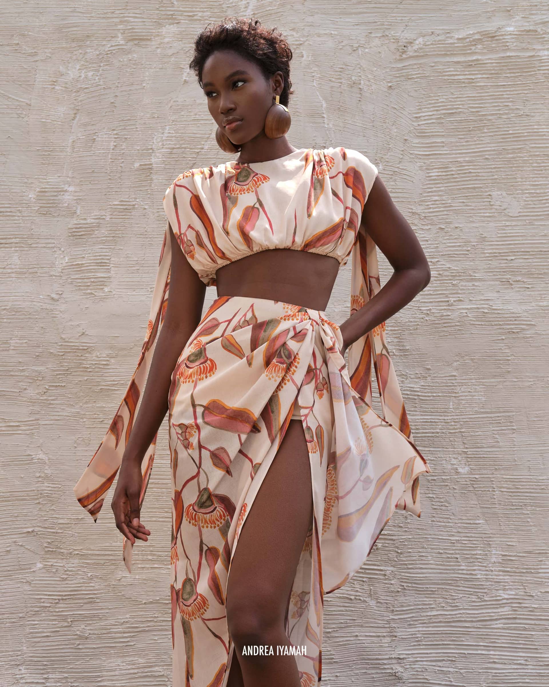 HALIMA EUCALYPTUS CROPPED TOP made by Andrea Iyamah