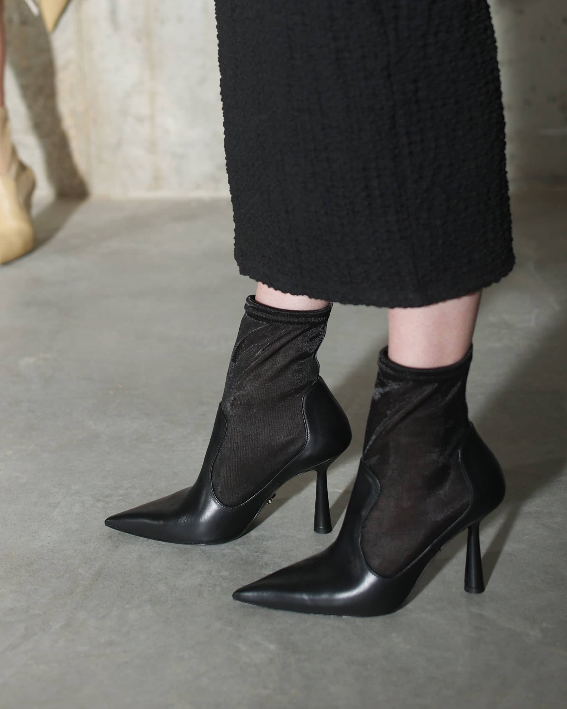 Anna Boot 95 Black Leather in Black made by ATANA
