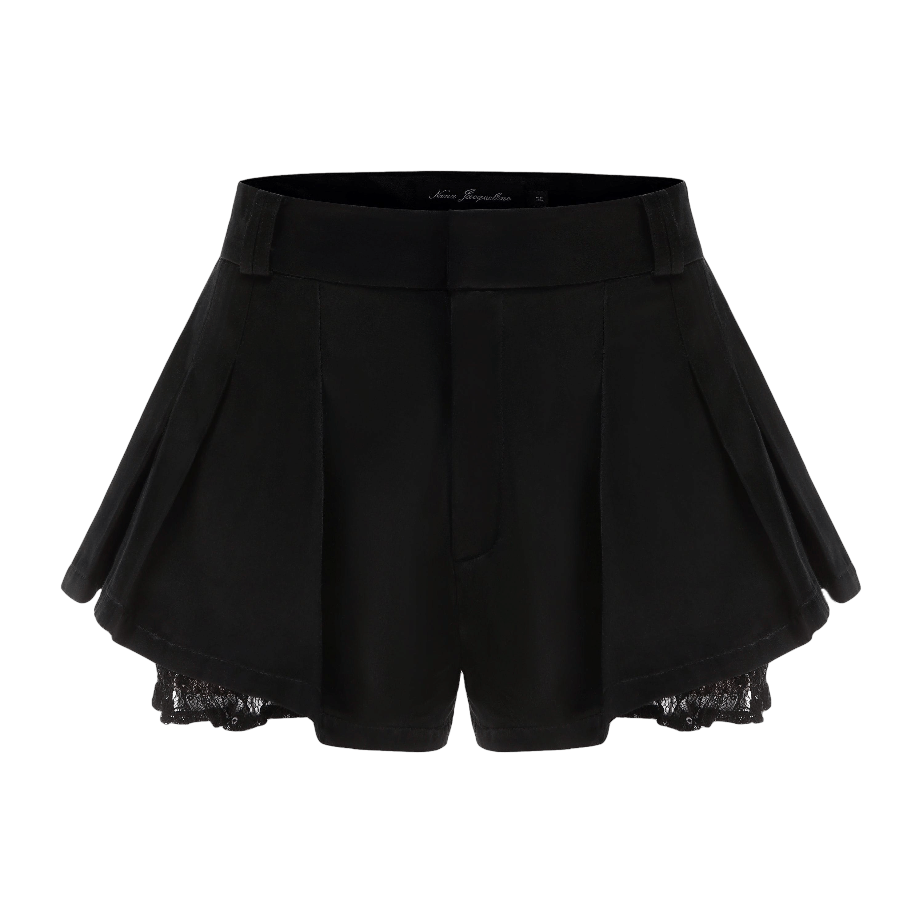 Black Milan Shorts in Black made by Nana Jacqueline