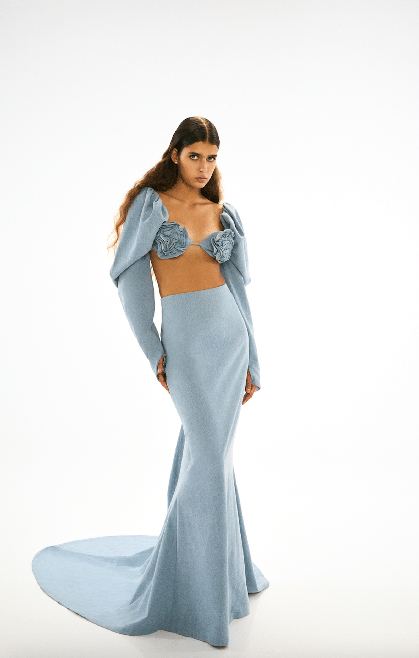 Maxi Denim SKirt made by ONORI