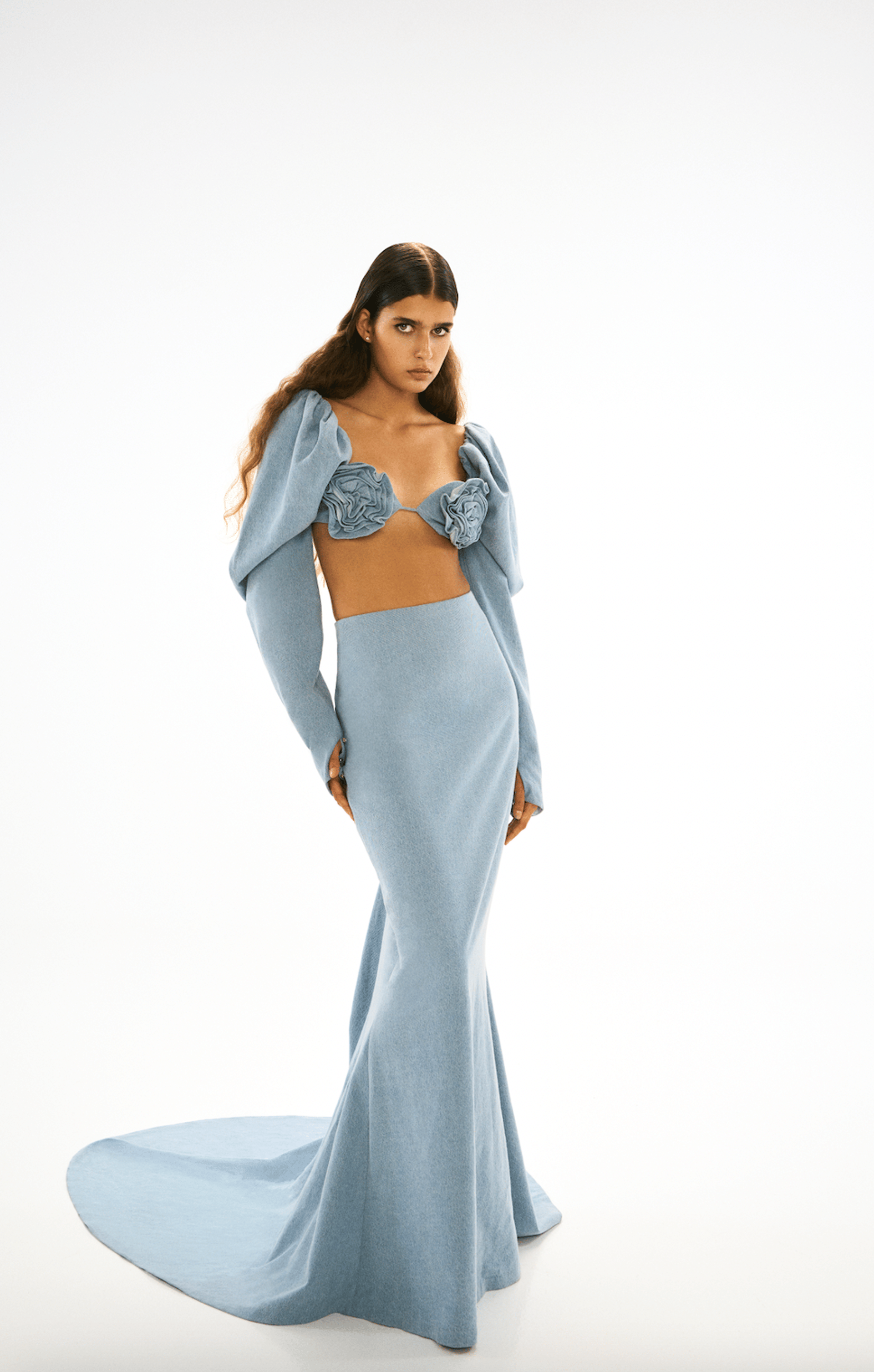 Maxi Denim SKirt made by ONORI