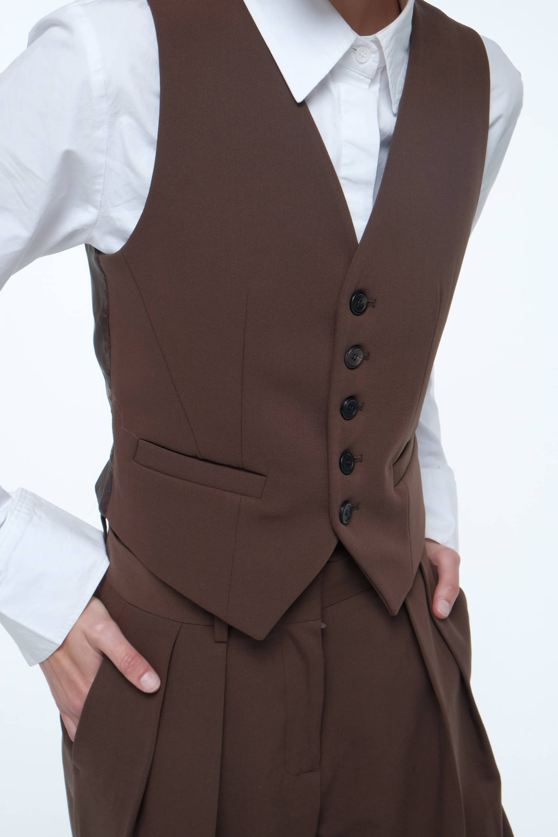 Tailored suit vest made by AFTERHOURS