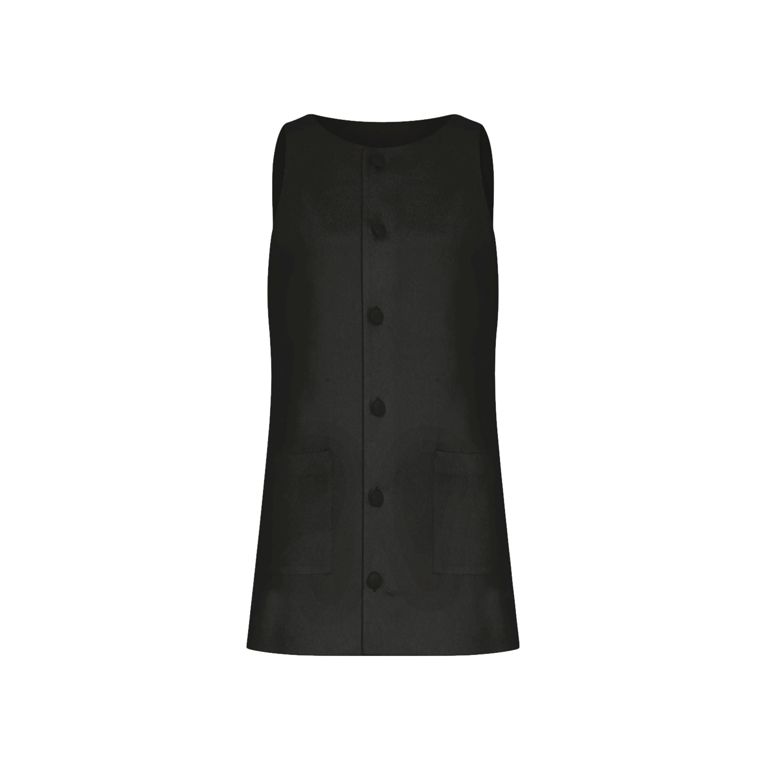 Odette Crepe Mini Dress in Black in Black made by Nazli Ceren