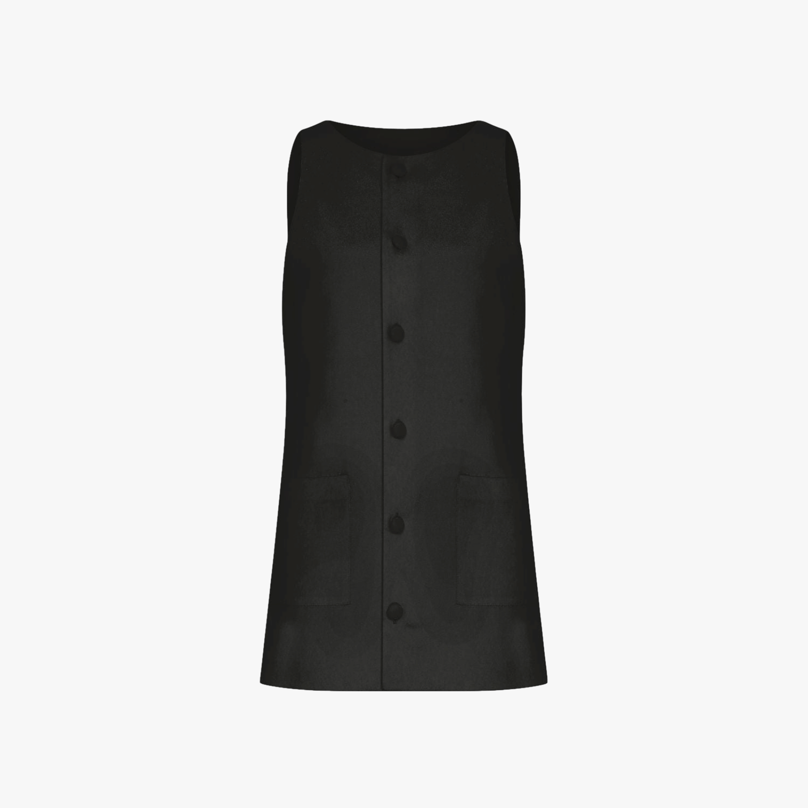 Odette Crepe Mini Dress in Black in Black made by Nazli Ceren