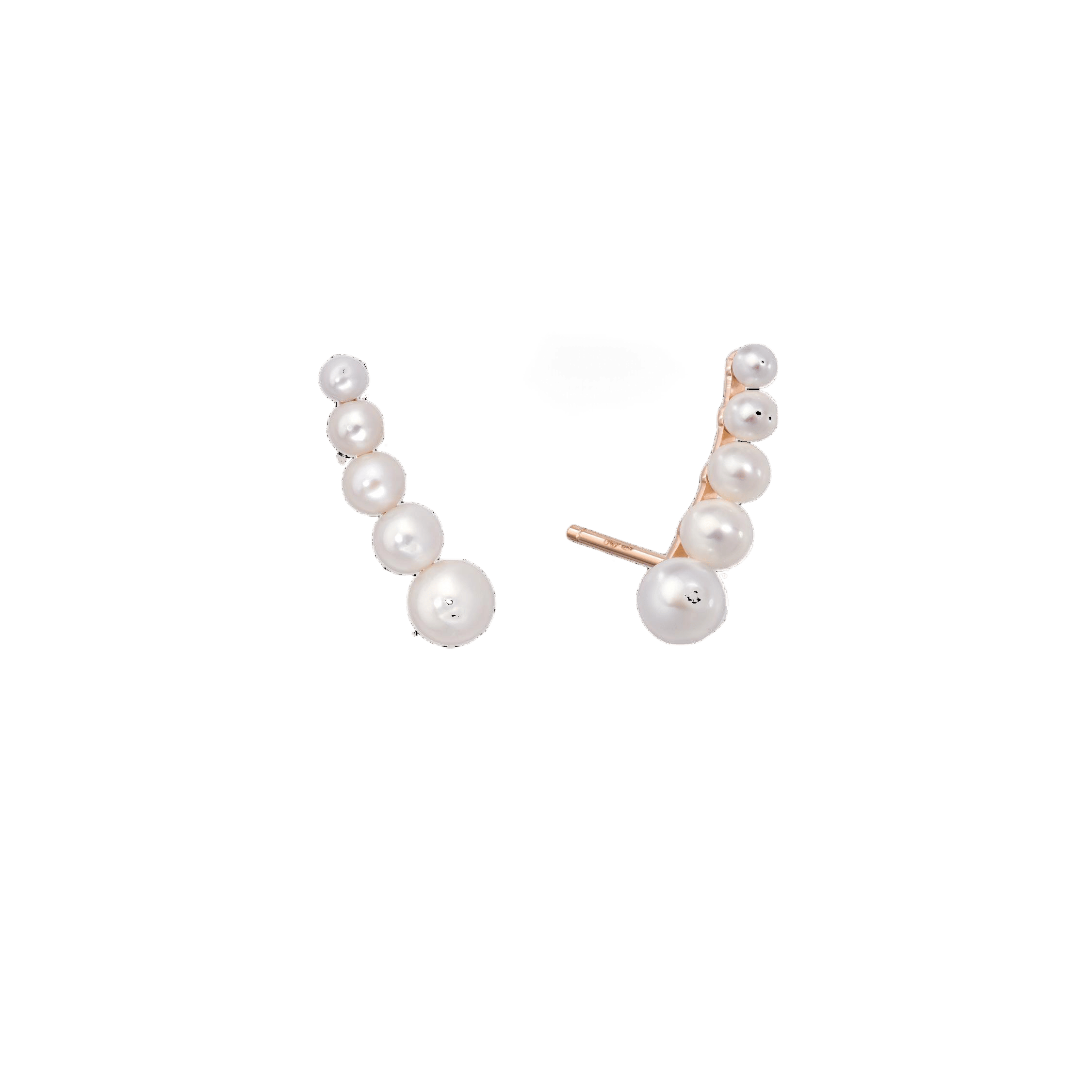 Pendientes Crawler cinco perlas made by Gold & Roses