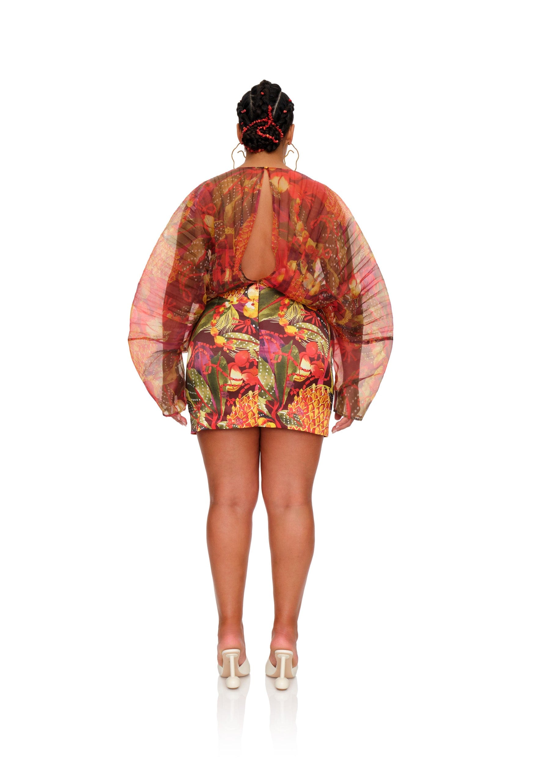 andrea iyamah odi pleated organza mini dress Andrea Iyamah Odi Pleated Organza Mini Dress