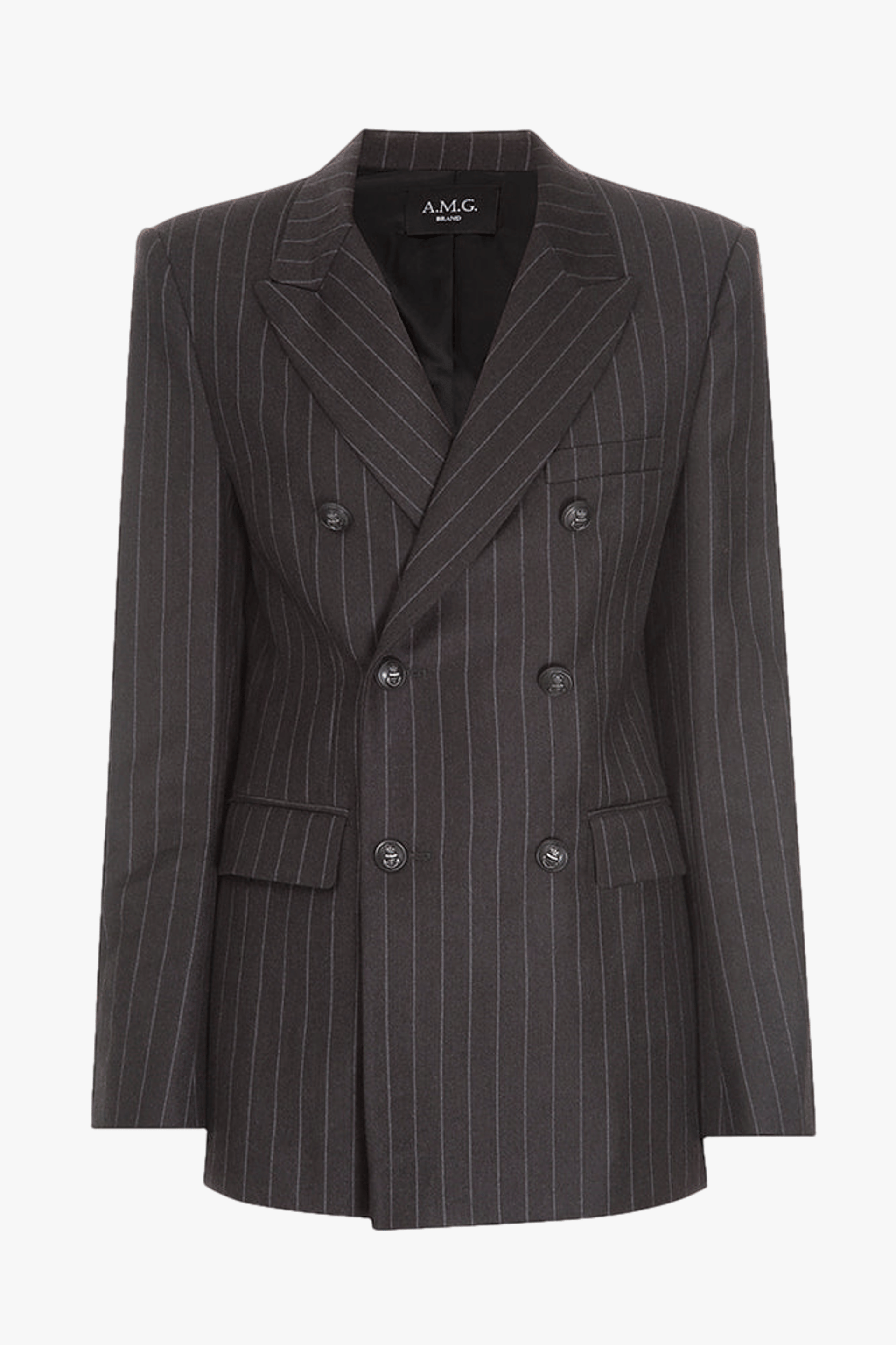 Striped Wool Jacket made by A.M.G