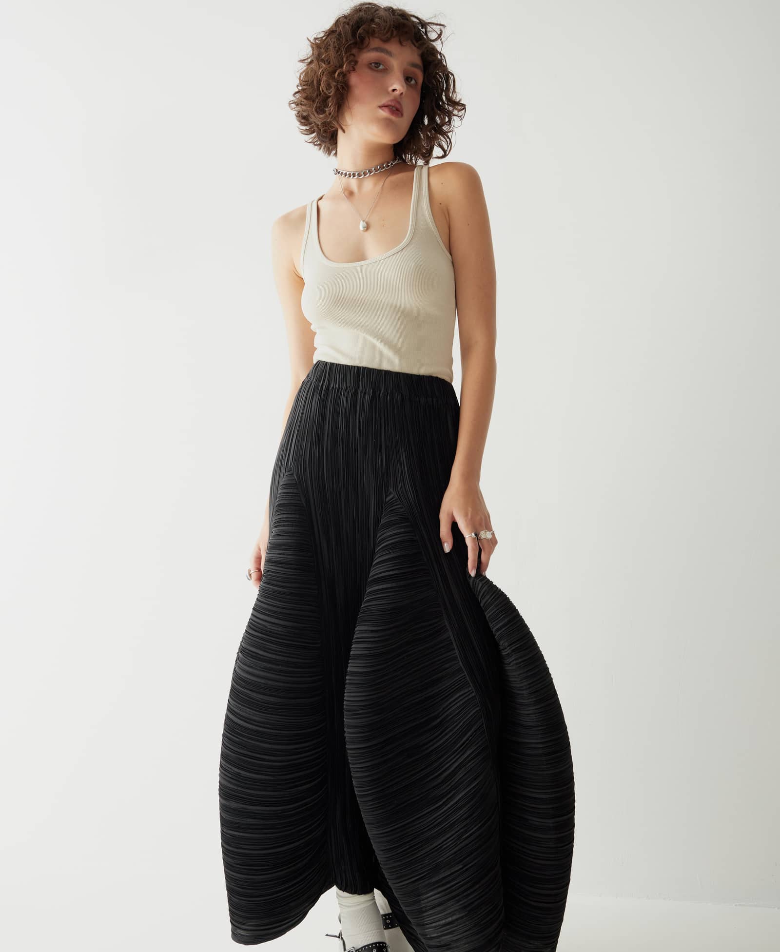 Maxi pleated SKIRT made by Tamar Keburia