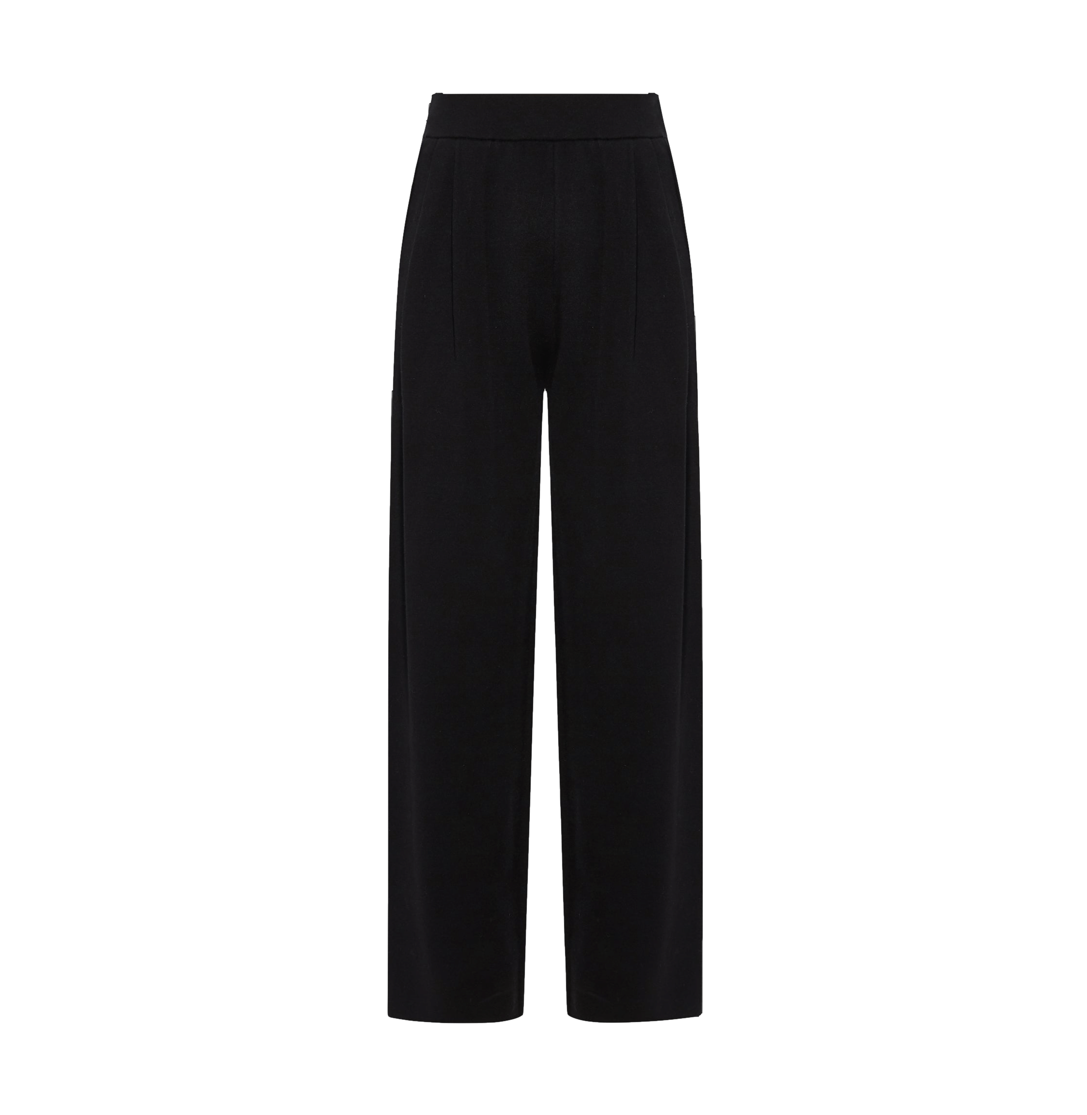 SILK SUIT PANTS in Black made by CRUSH Collection