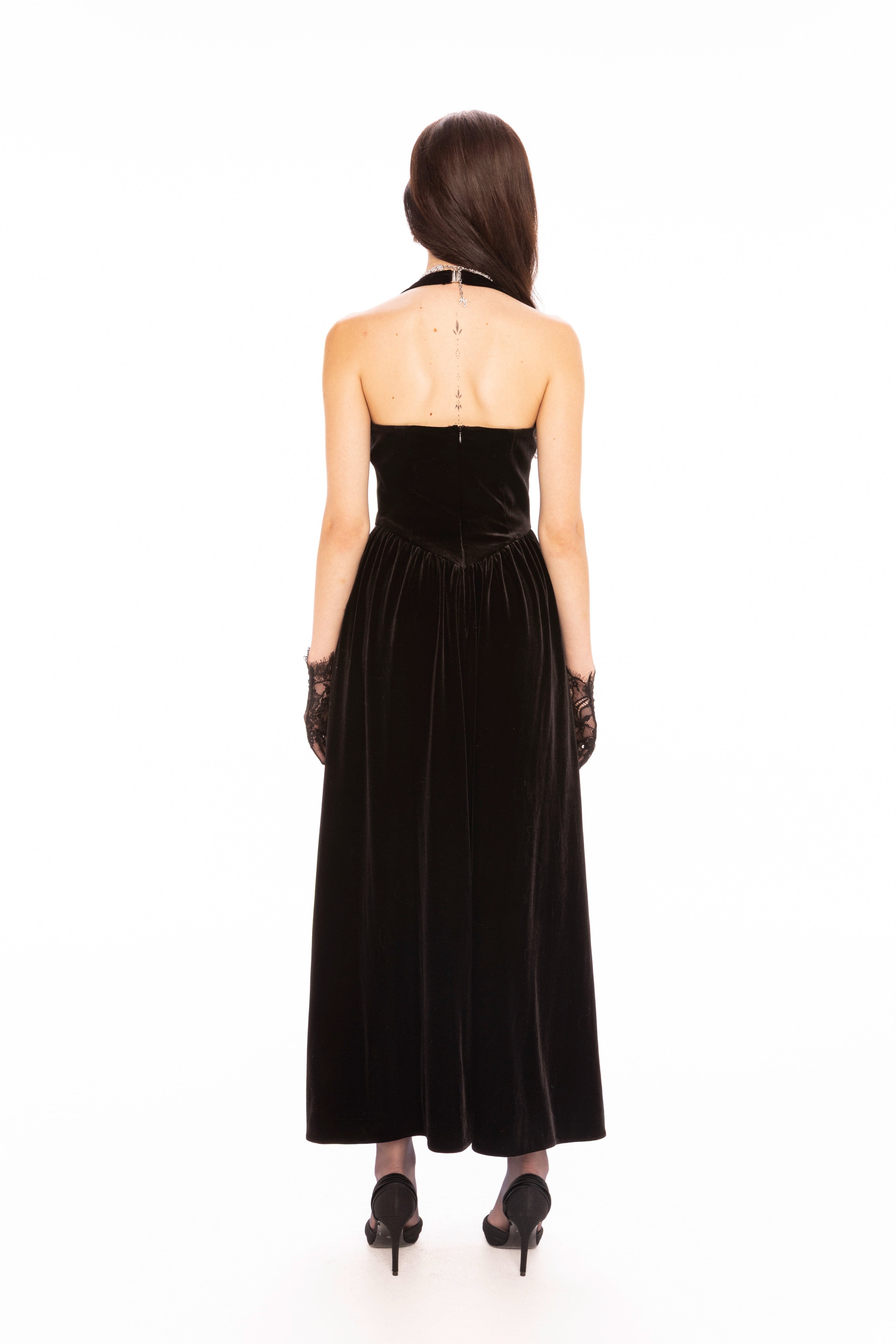 Sabine Velvet Maxi Dress made by Nana Jacqueline