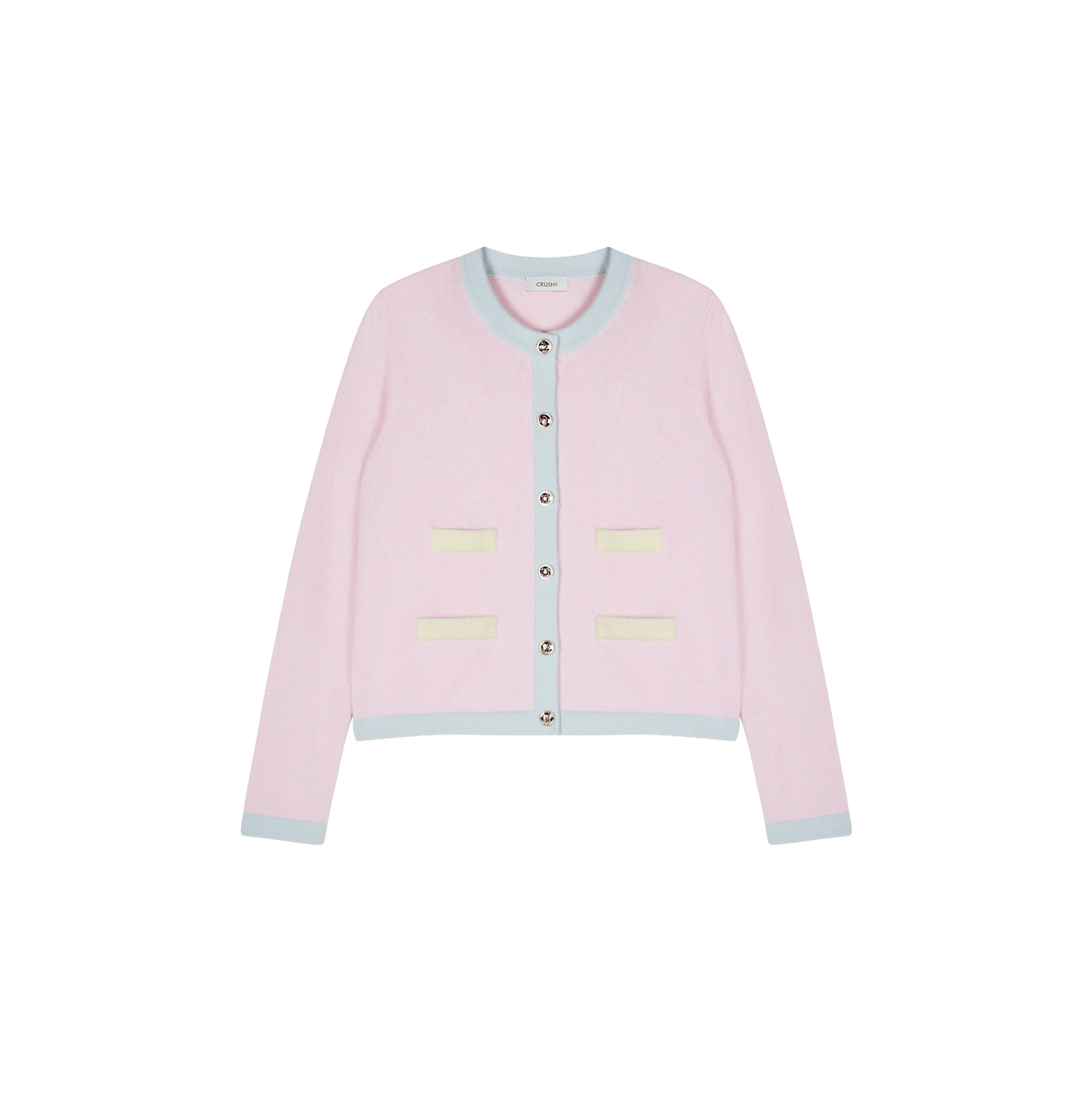 COLORBLOCKED CASHMERE CARDIGAN made by CRUSH Collection