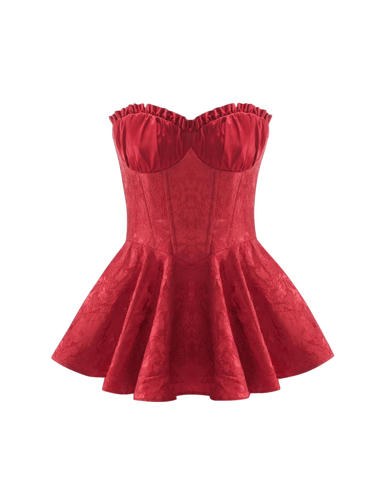 Airina Dress (Red) in Red made by Nana Jacqueline