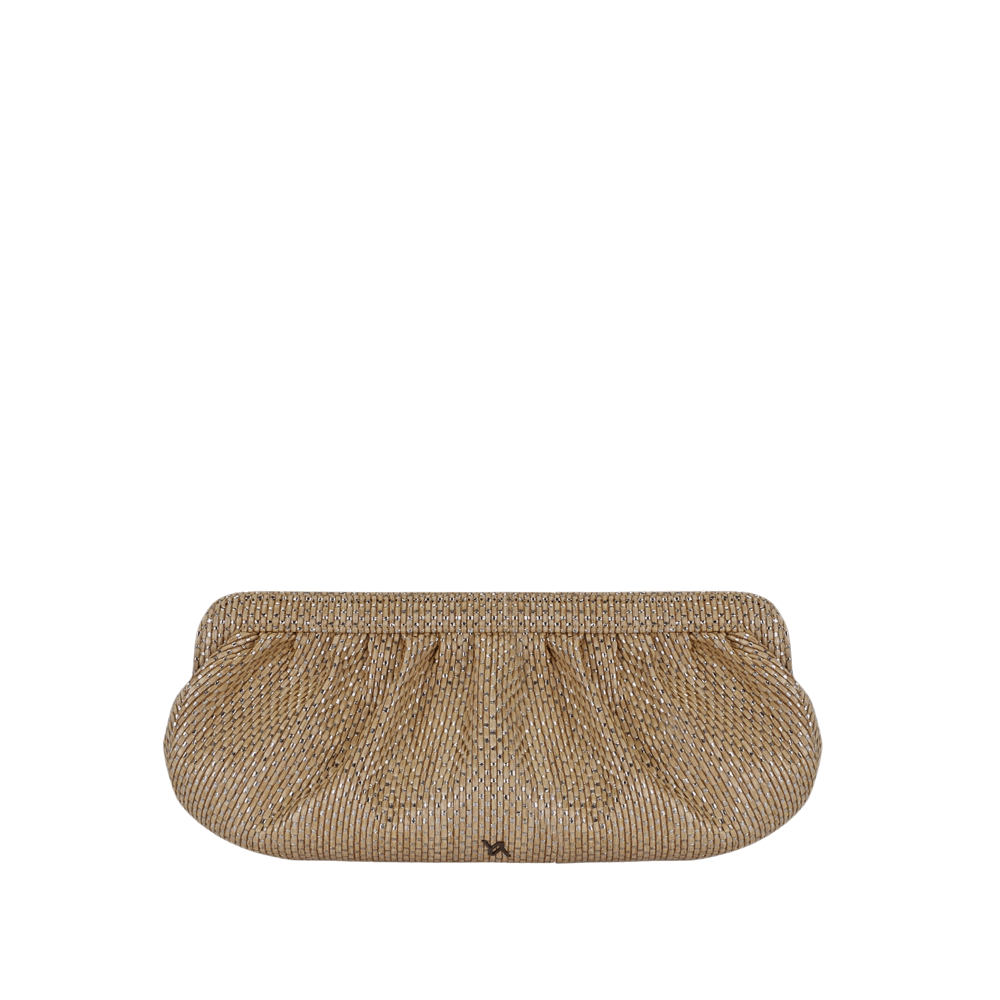 Barcelona raffia camel clutch made by Yliana Yepez