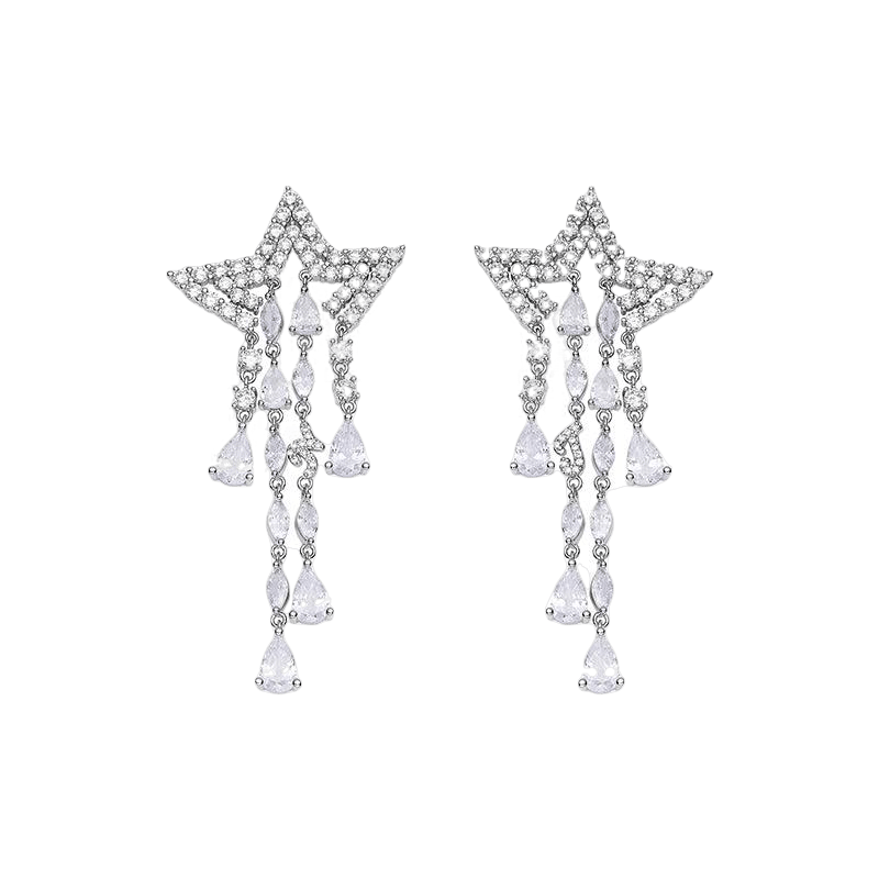 Aria Earrings (Final Sale) in Silver made by Nana Jacqueline