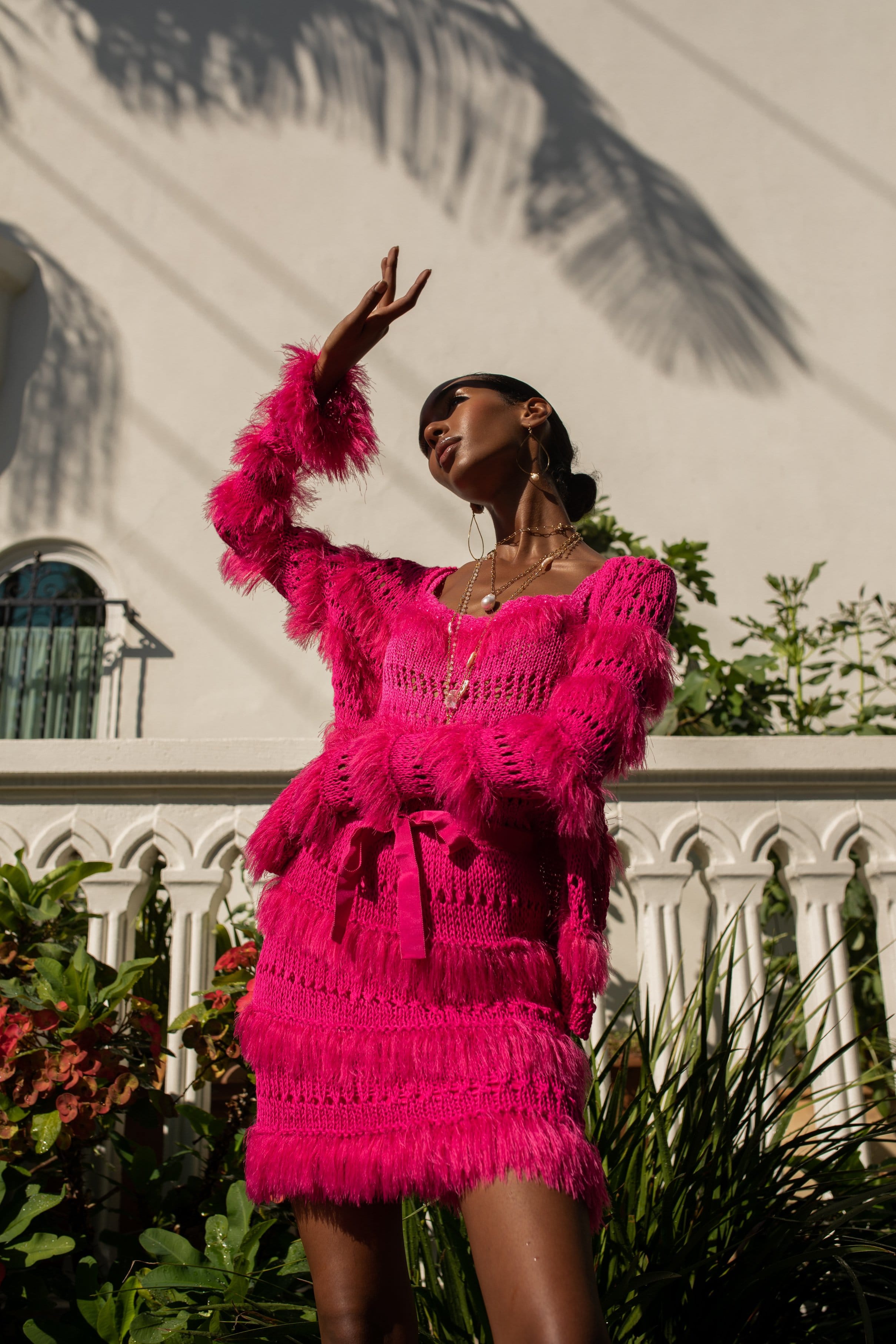 Purple Handmade Knit Sweater made by ANDREEVA