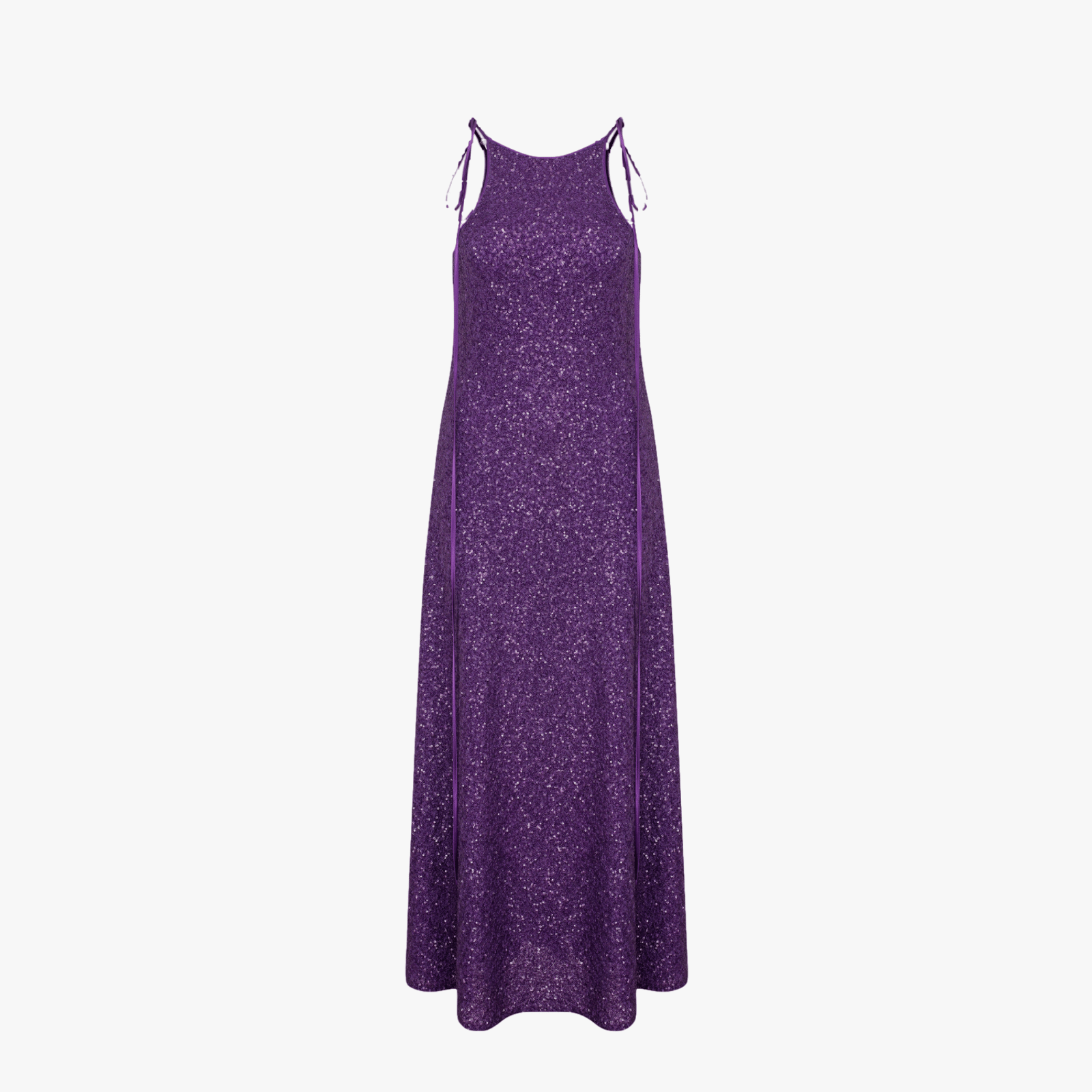 Addie Sequin Long Dress in Sparkling Grape in Purple made by Nazli Ceren