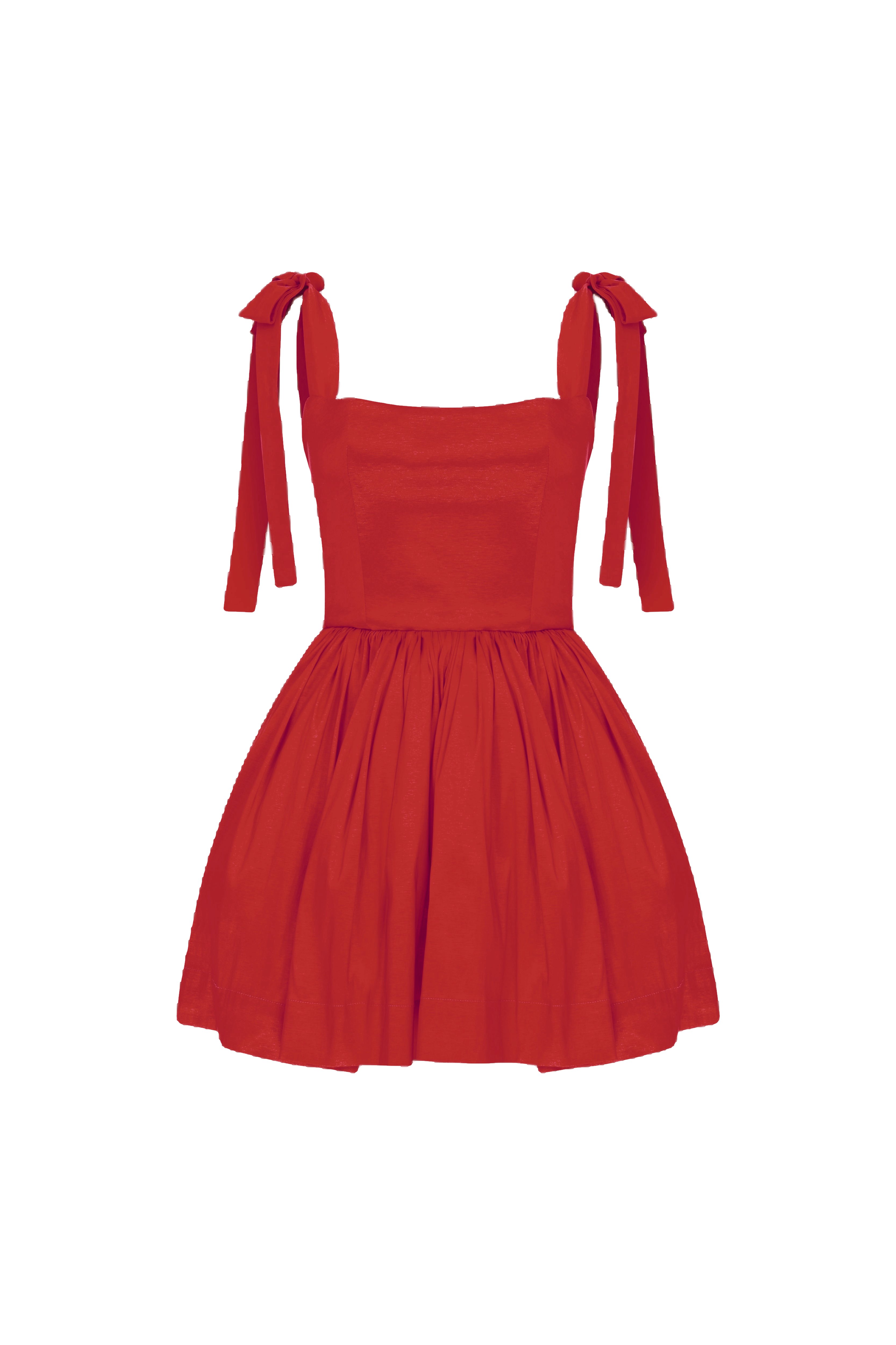 Sibby Mini Dress in Rouge in Red made by Nazli Ceren